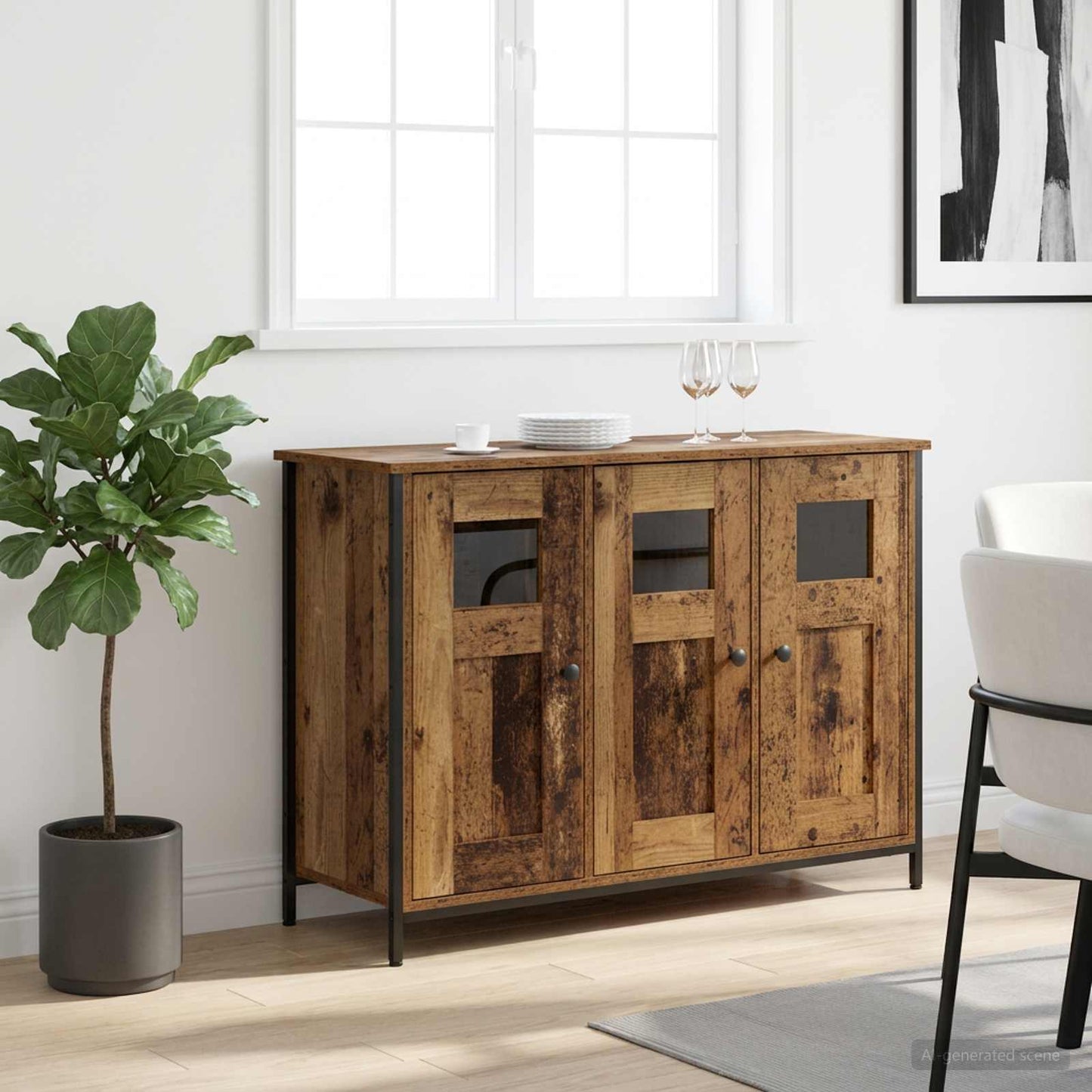 Széf Antik Fa 100 x 35 x 70 cm Szerelt Fa