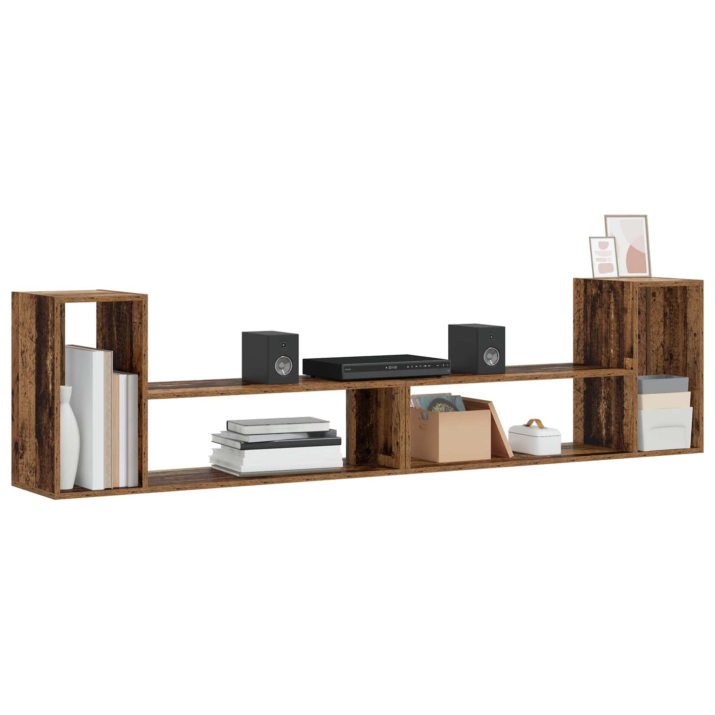 TV szekrény 100 x 30 x 50 cm Antik Fa Szerelt Fa