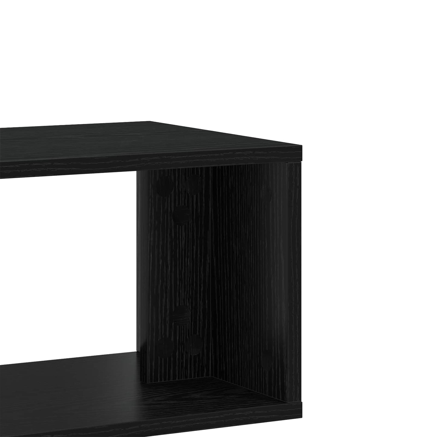 TV szekrény 100 x 30 x 50 cm Fekete Tölgy Szerelt Fa