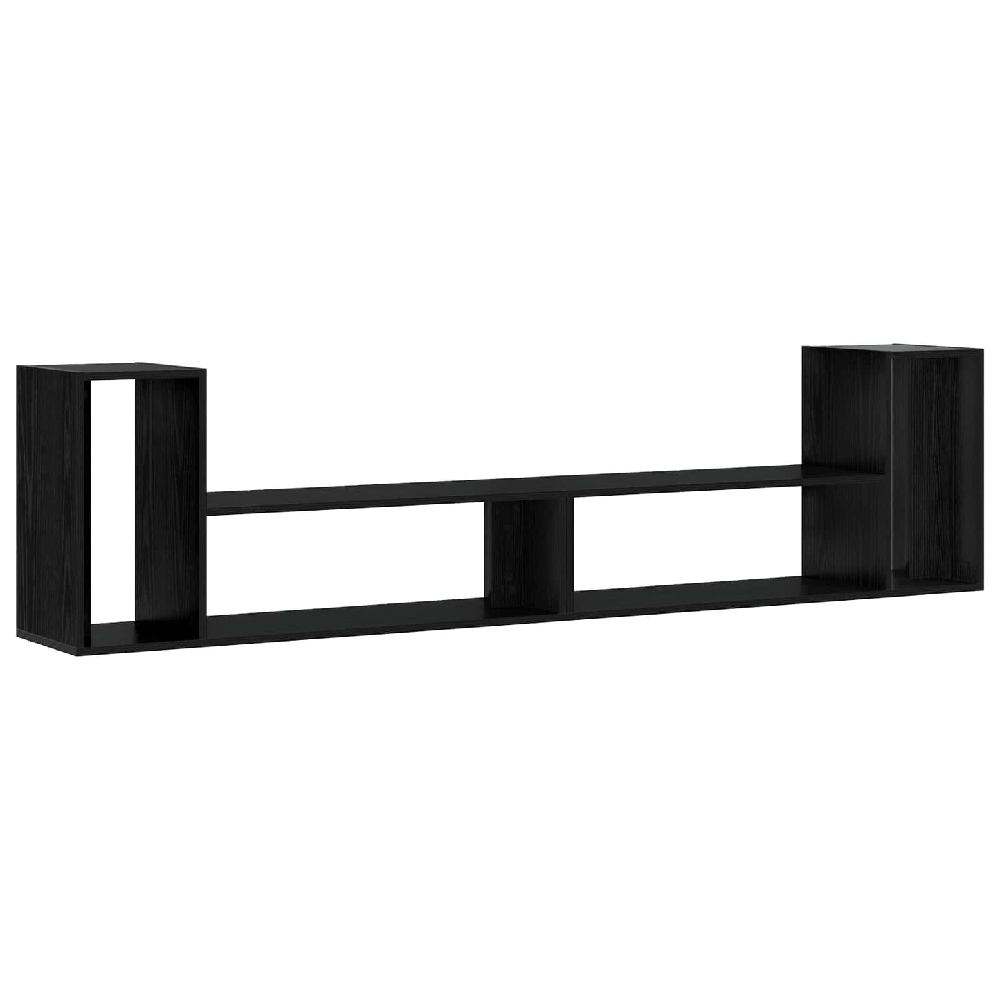 TV szekrény 100 x 30 x 50 cm Fekete Tölgy Szerelt Fa