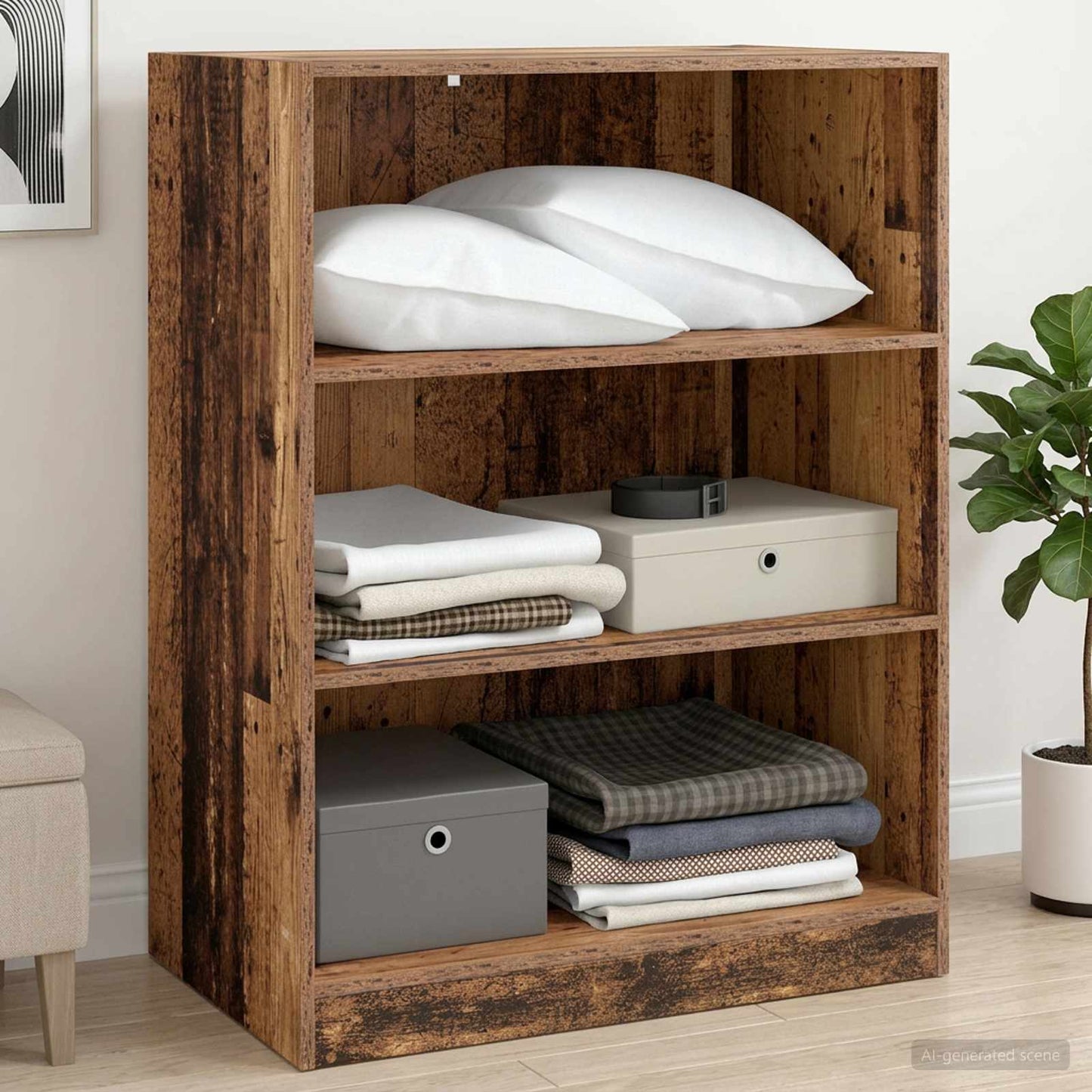 Ruhásszekrény Antik fa 77 x 48 x 102 cm Szerelt Fa