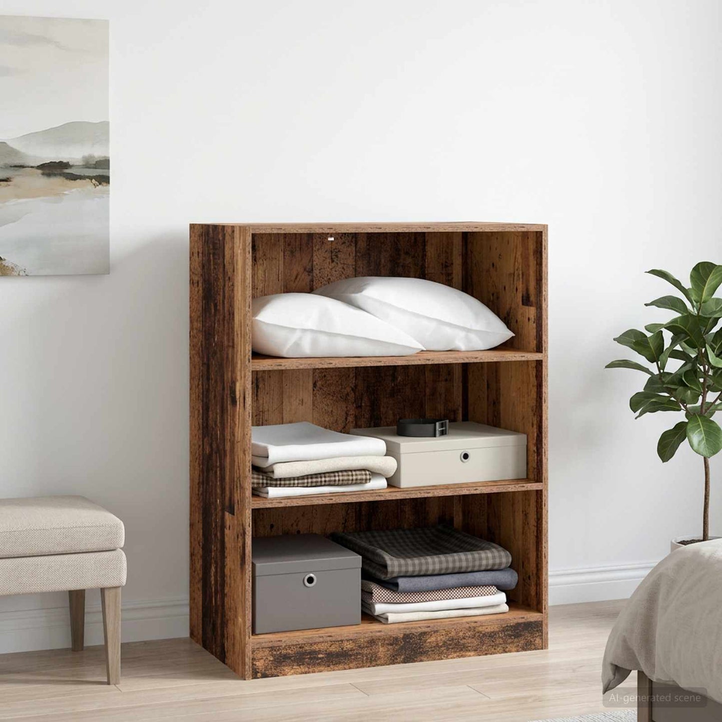 Ruhásszekrény Antik fa 77 x 48 x 102 cm Szerelt Fa