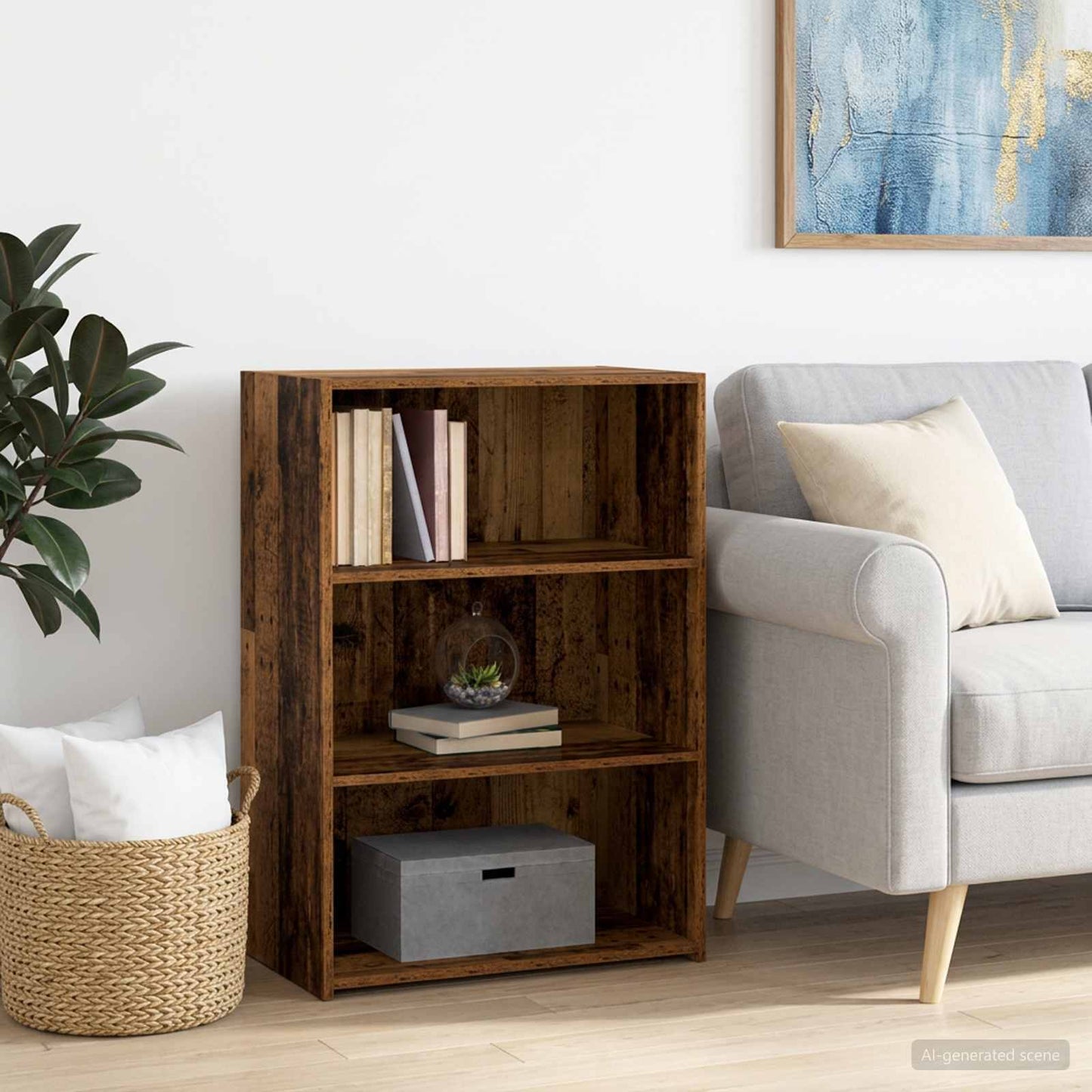 Széf Antik Fa 70 x 41 x 93 cm Szerelt Fa