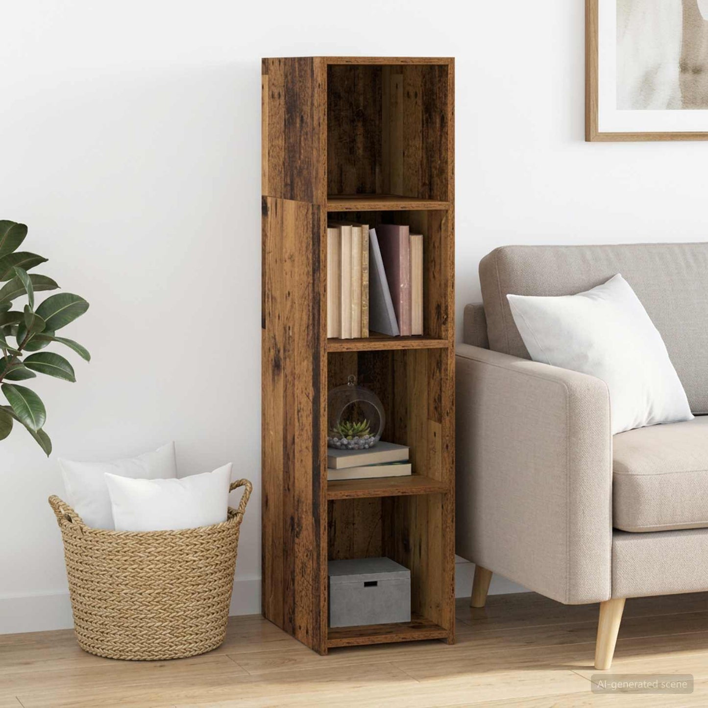 Magasfiú Antik Fa 30 x 41 x 124 cm Szerelt Fa