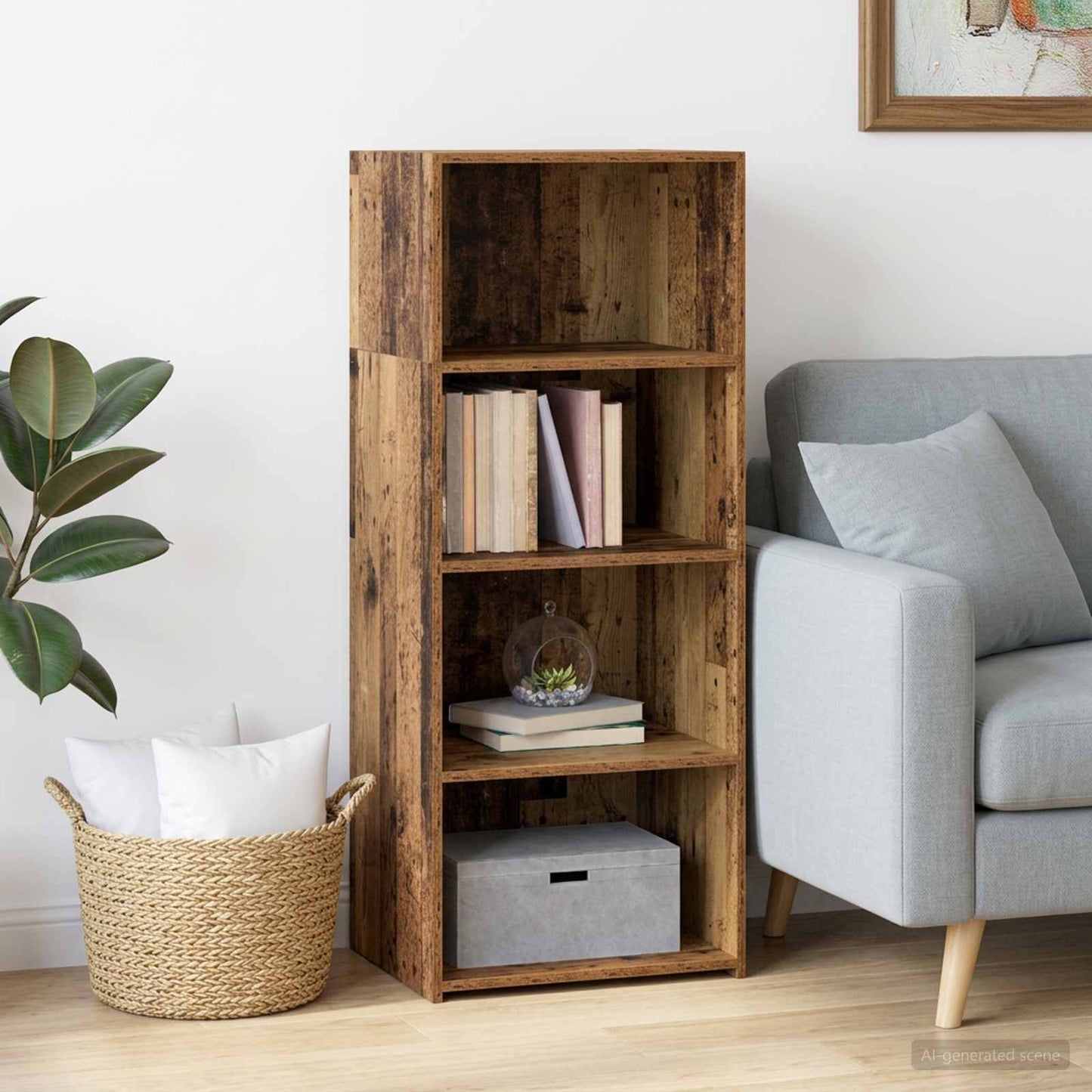 Magasfiú Antik Fa 50 x 41 x 124 cm Szerelt Fa