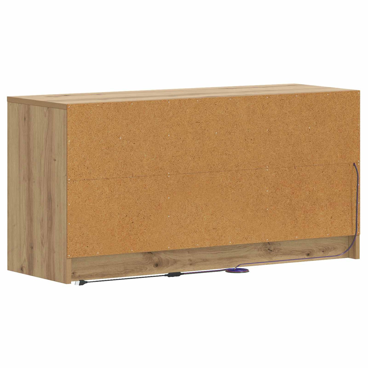 TV szekrény 100 x 34 x 50 cm Kézműves Tölgy Szerelt Fa