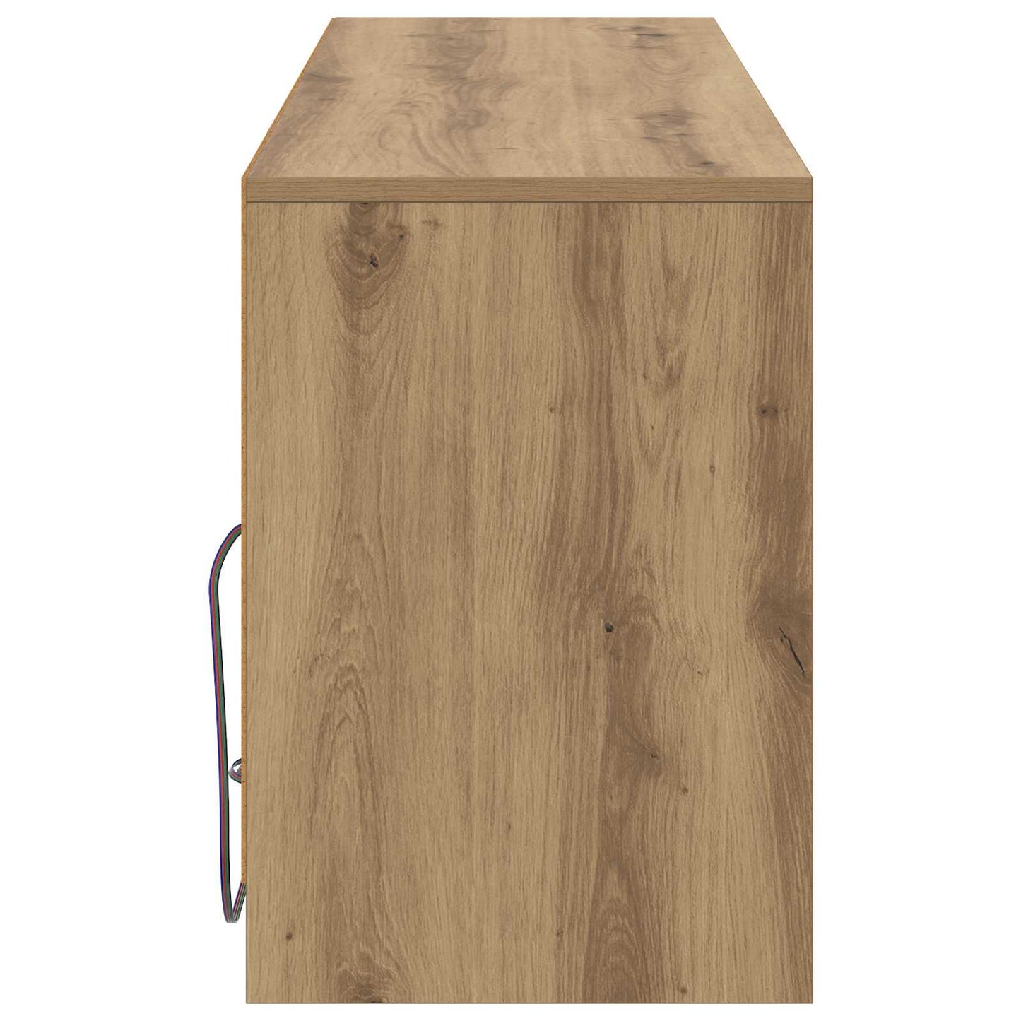 TV szekrény 100 x 34 x 50 cm Kézműves Tölgy Szerelt Fa