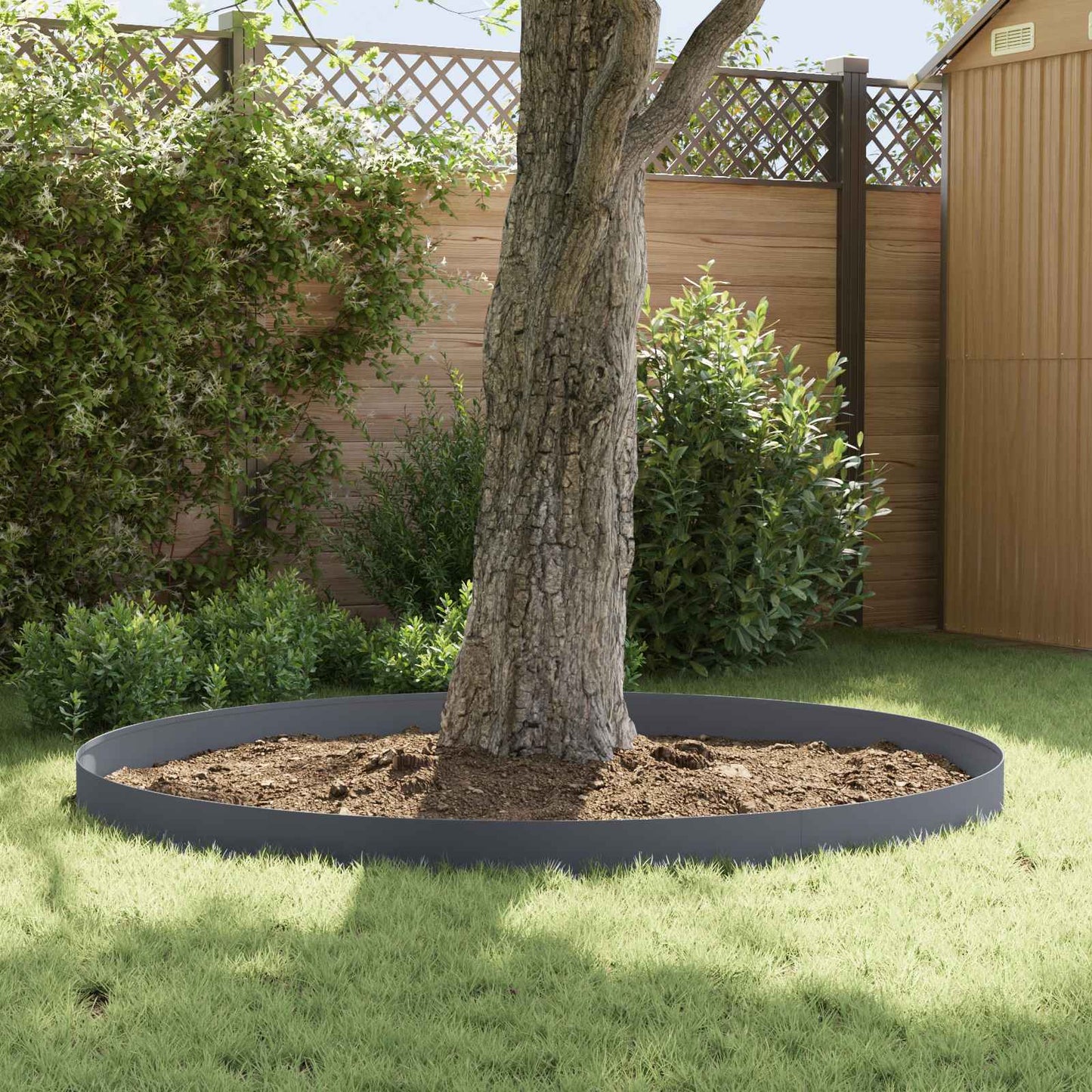 Fűszegélyezés 30 db 100 x 12 cm Acél Antracitszürke