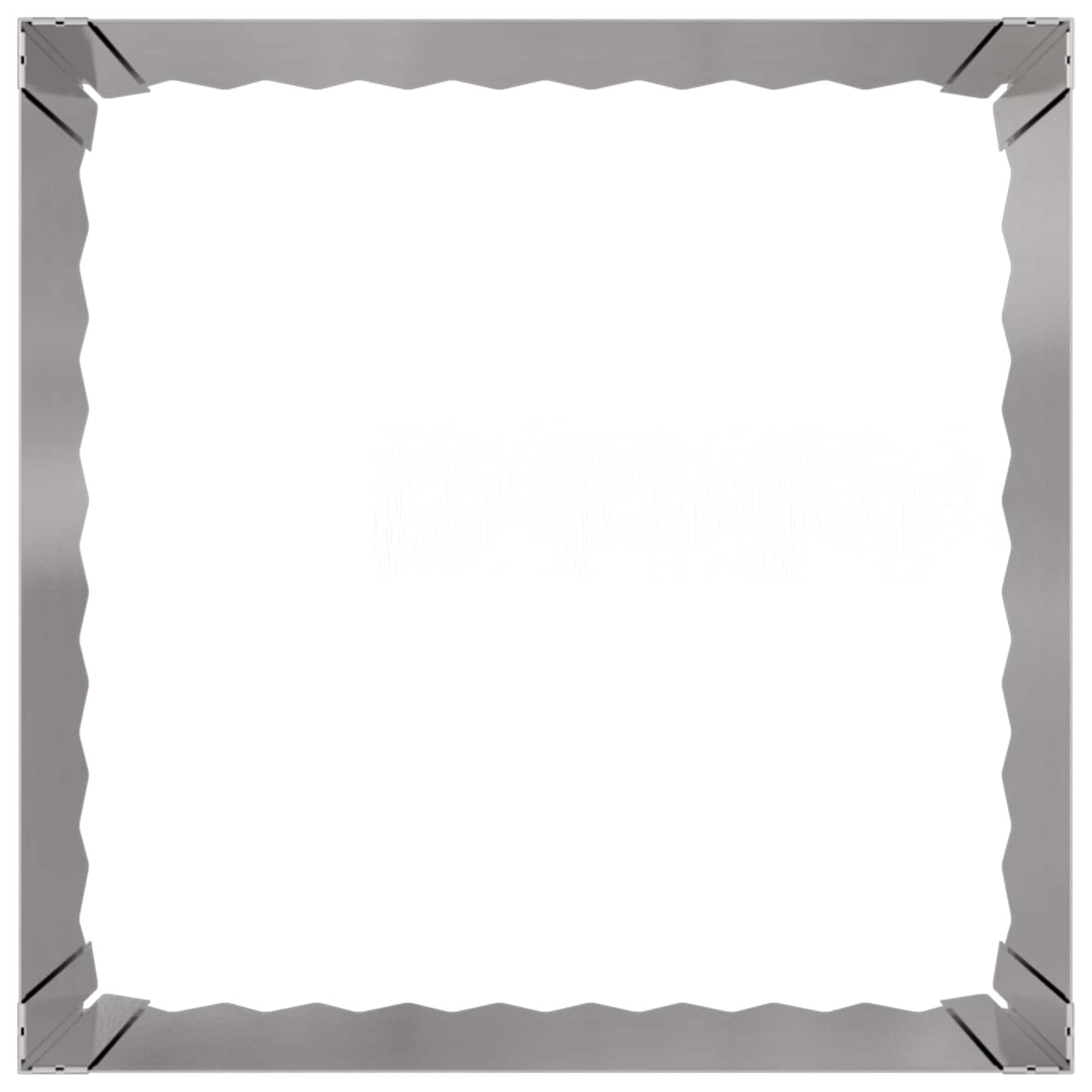 Fűszegélyezés 4 db 60 x 60 x 35 cm Acél Ezüst