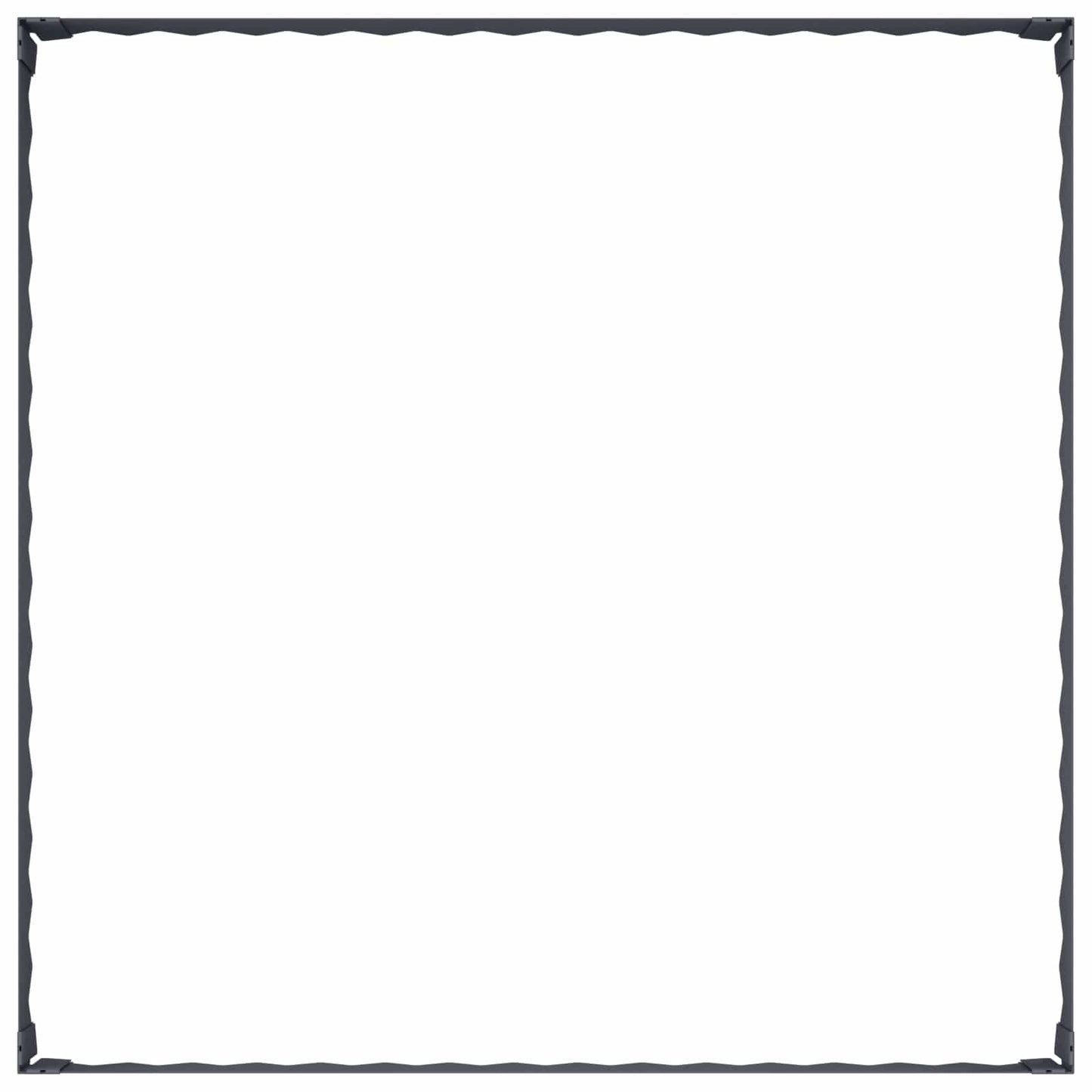 Fűszegélyezés 4 db 100 x 100 x 20 cm Acél Antracitszürke