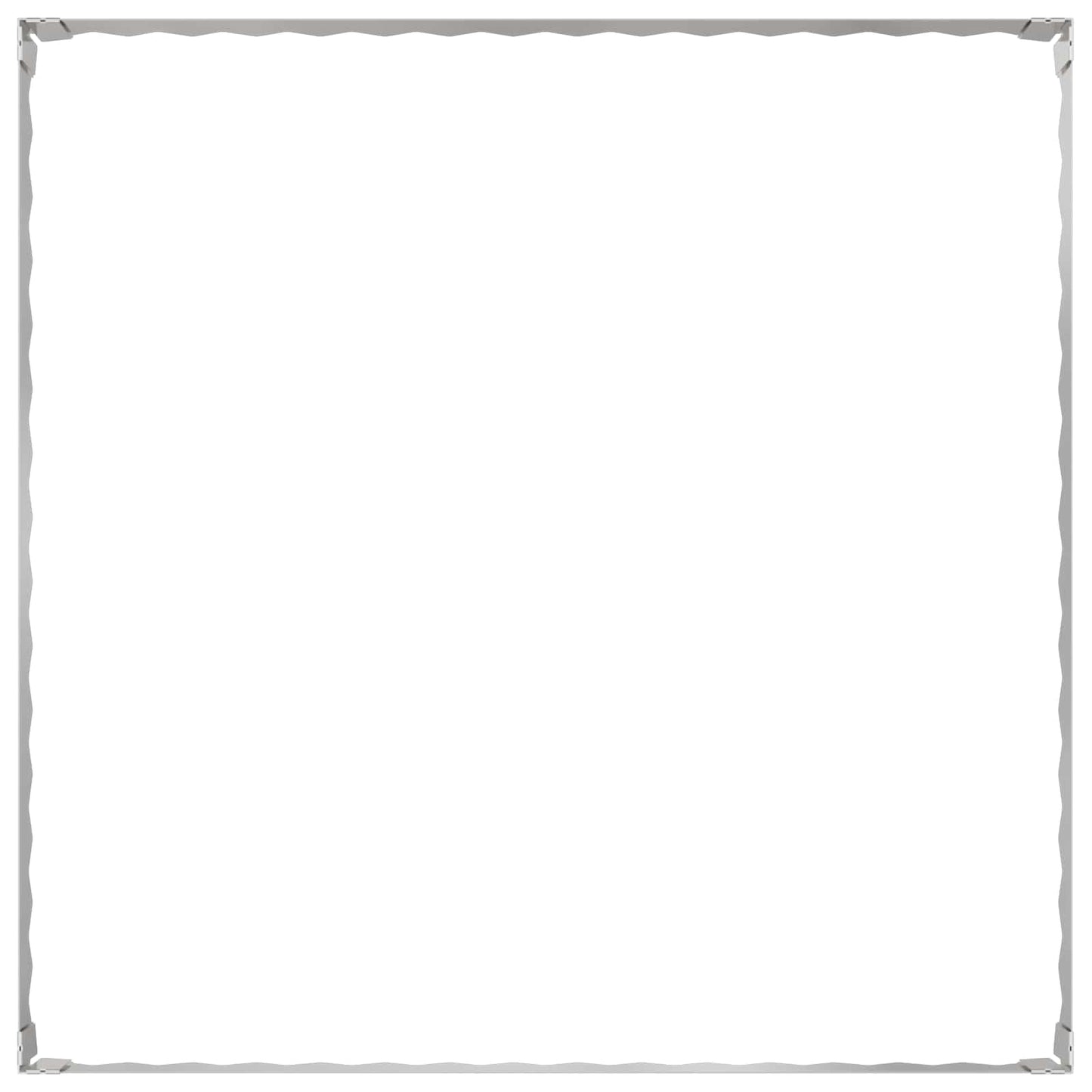 Fűszegélyezés 4 db 100 x 100 x 20 cm Acél Ezüst