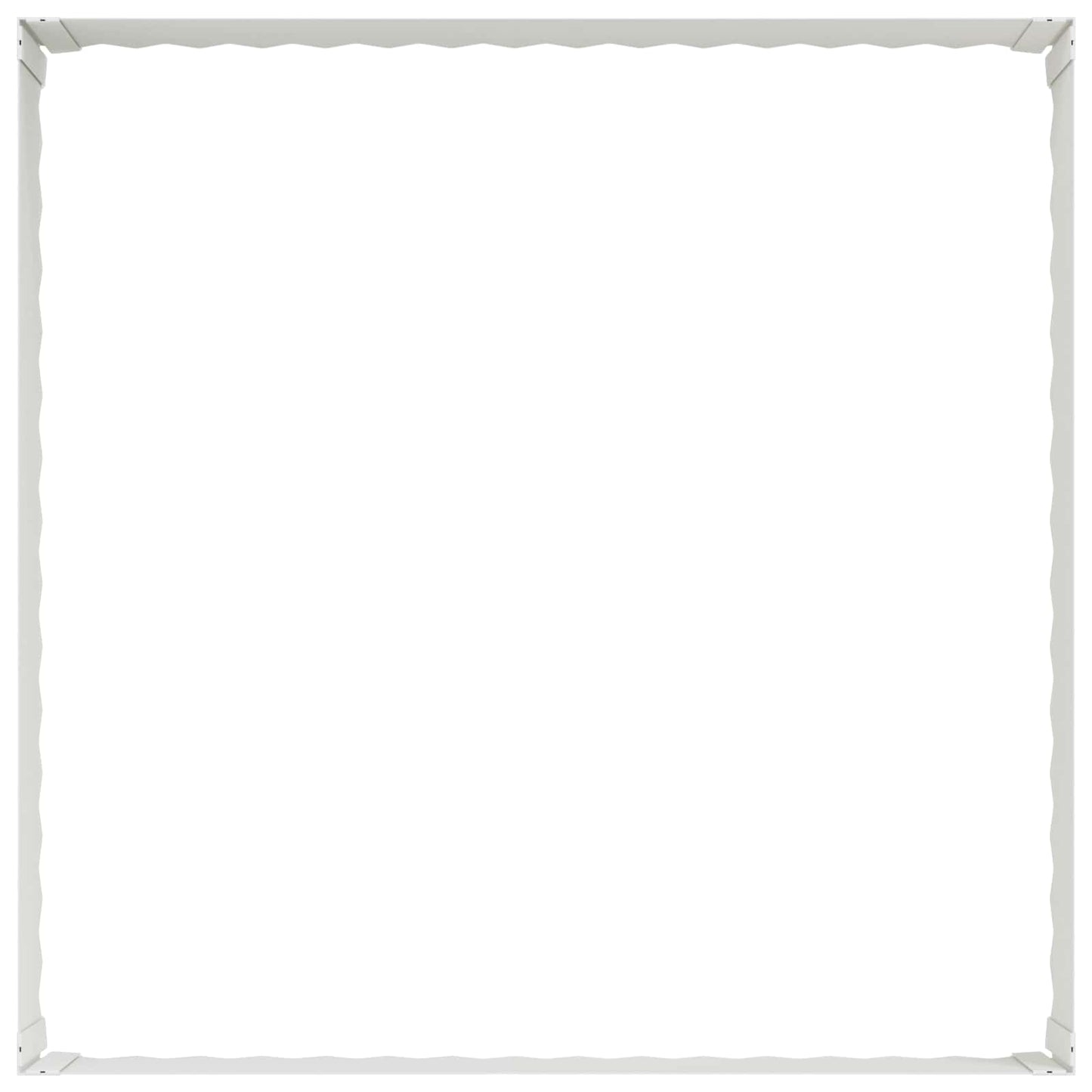 Fűszegélyezés 4 db 100 x 100 x 35 cm Acél Fehér