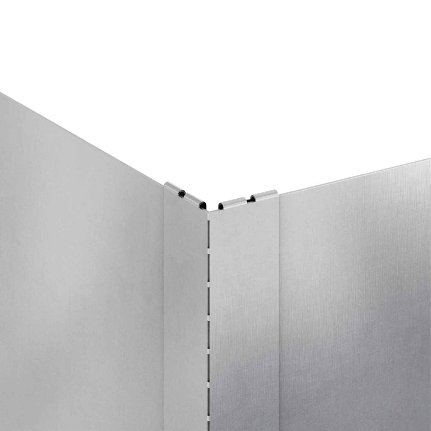 Fűszegélyezés 4 db 100 x 100 x 35 cm Acél Ezüst