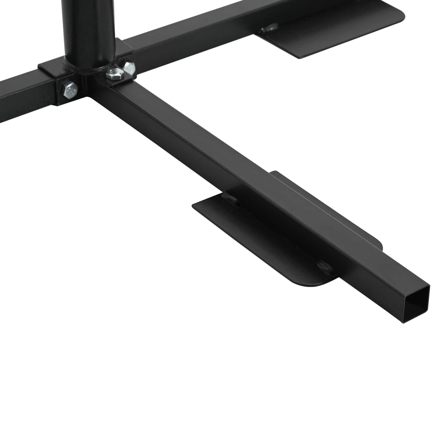 Fél napernyő alap keret Fekete Acél for 32-38 mm Pole