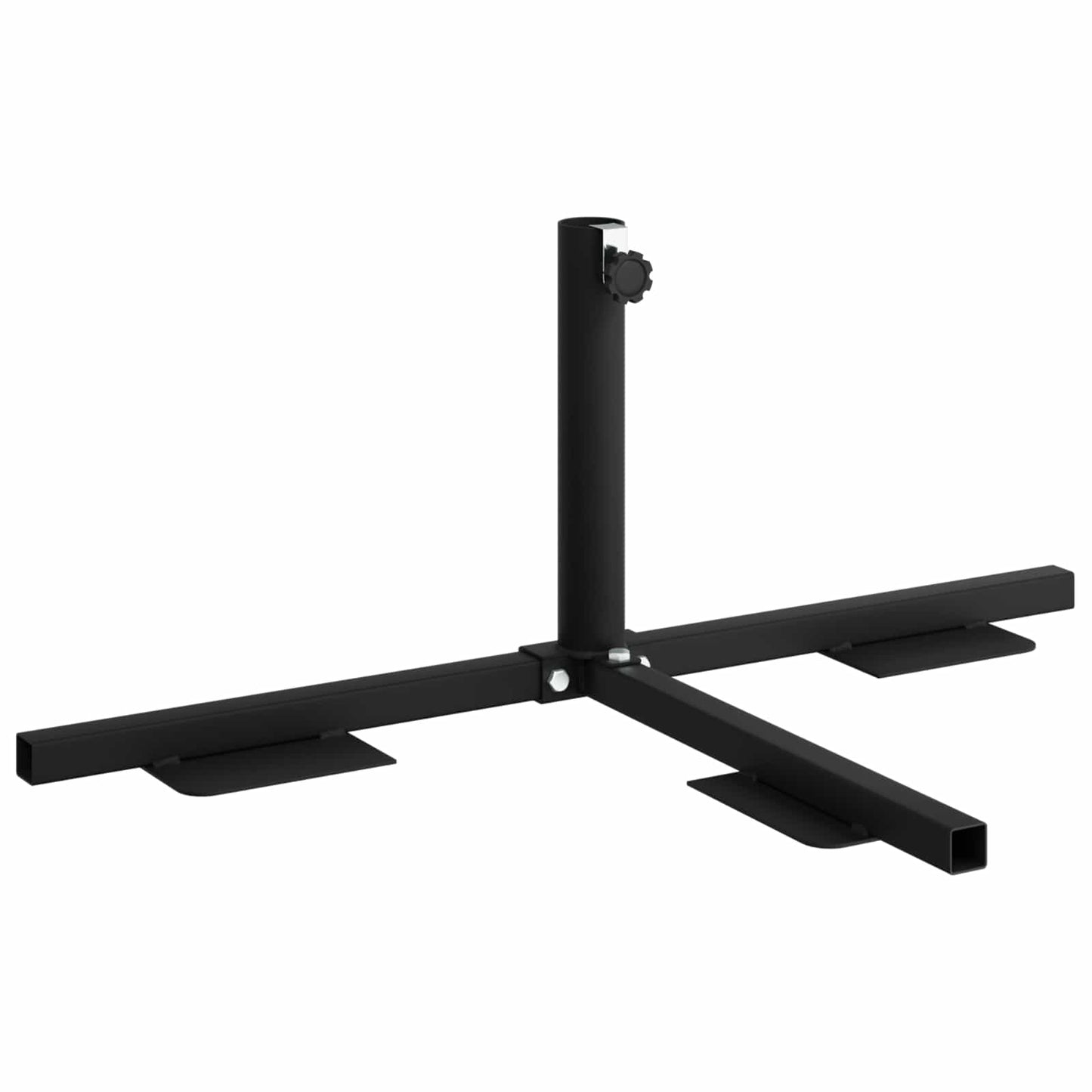 Fél napernyő alap keret Fekete Acél for 32-38 mm Pole