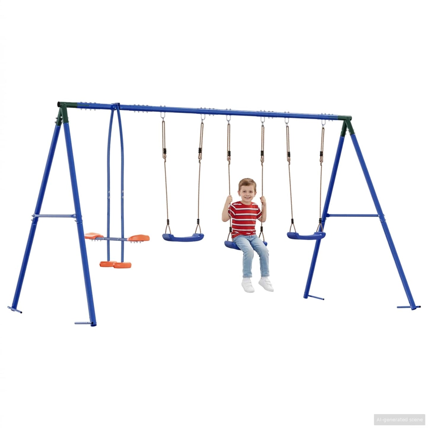 Kültéri Hinta Szett Sokszínű 330 x 185 x 185 cm Acél és PE