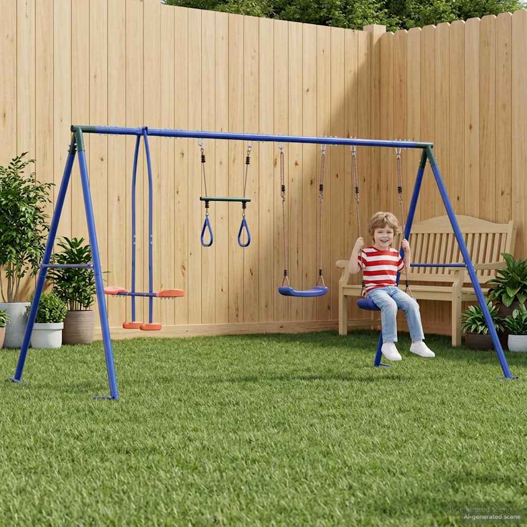 Kültéri Hinta Szett Sokszínű 330 x 185 x 185 cm Acél és PE