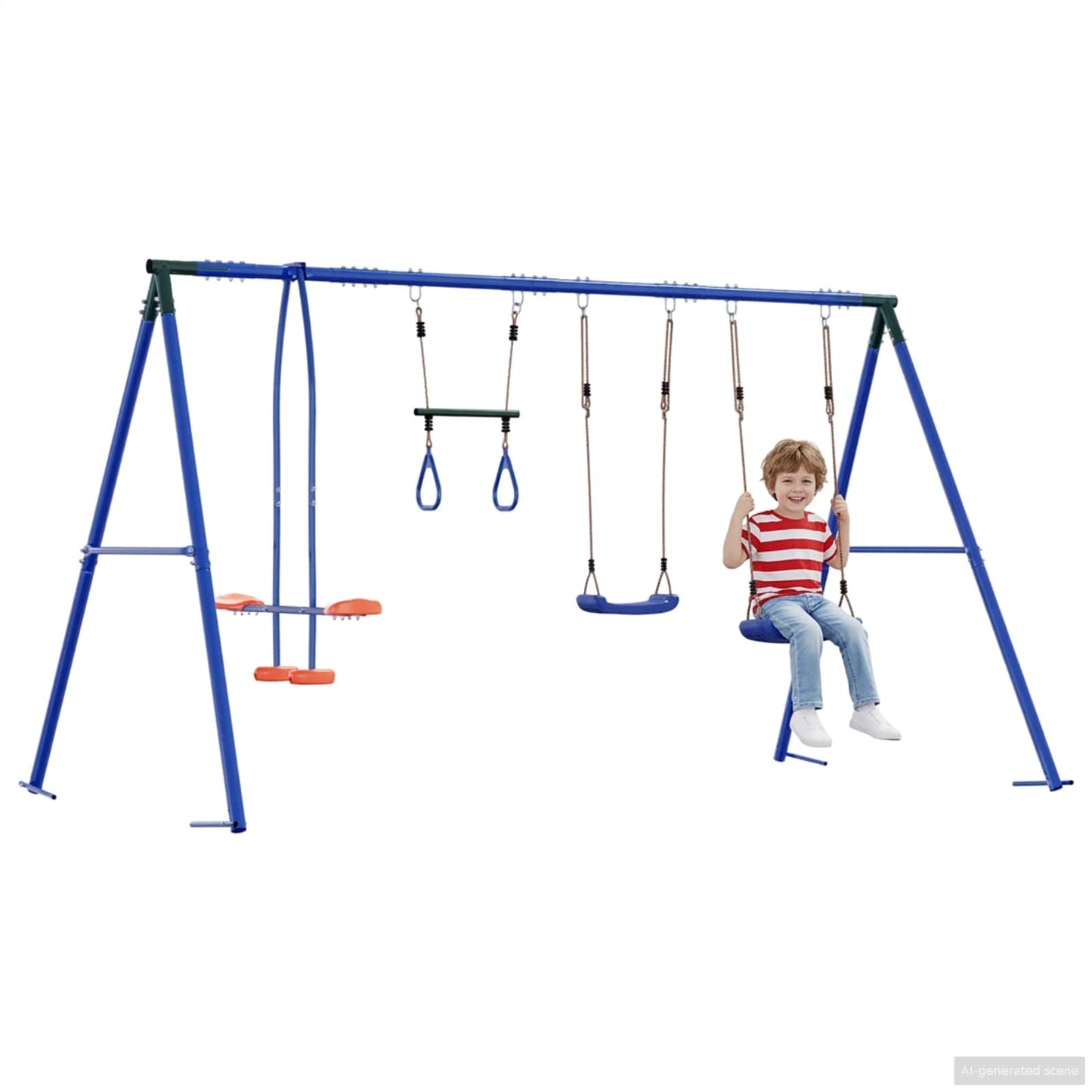 Kültéri Hinta Szett Sokszínű 330 x 185 x 185 cm Acél és PE