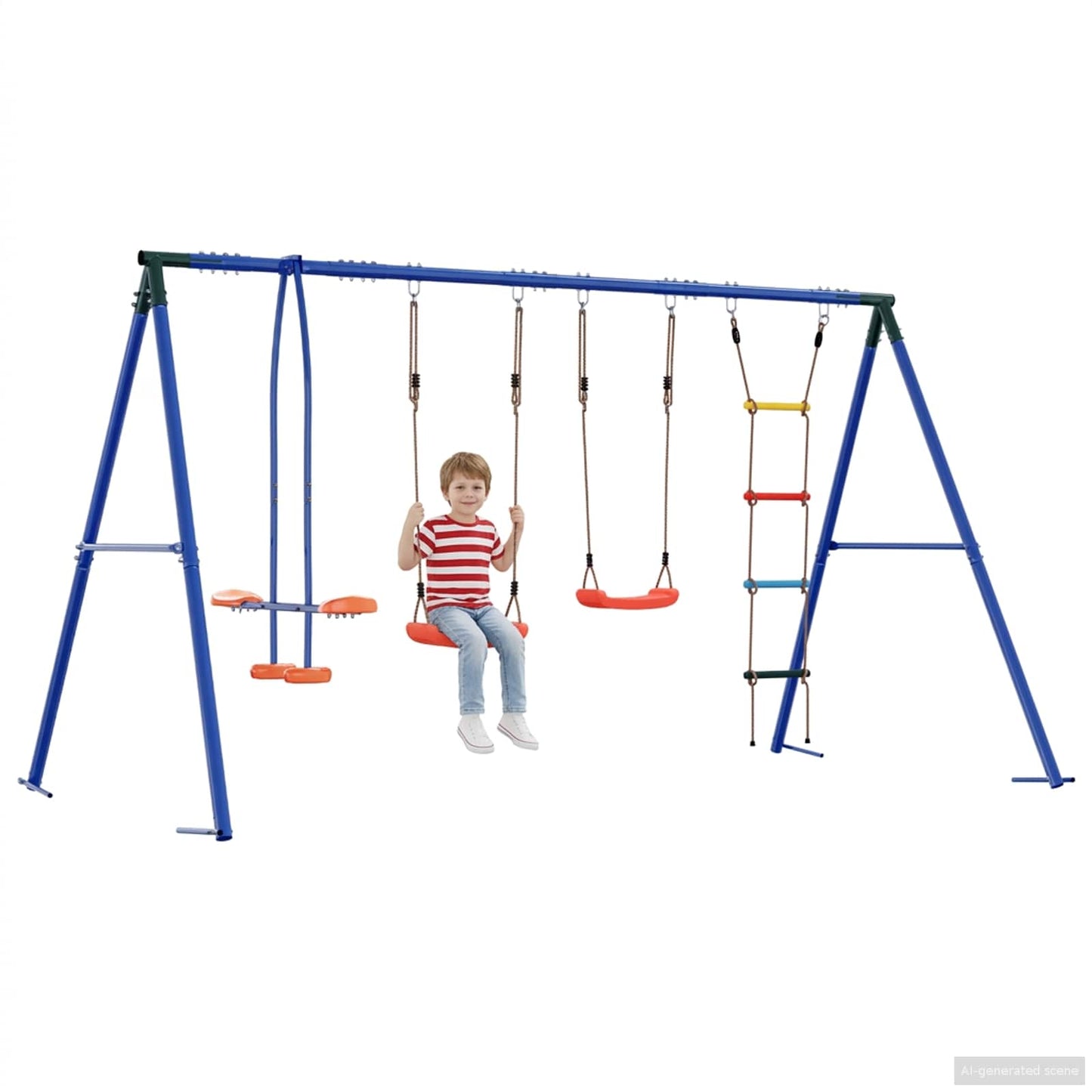 Kültéri Hinta Szett Sokszínű 330 x 185 x 185 cm Acél és PE