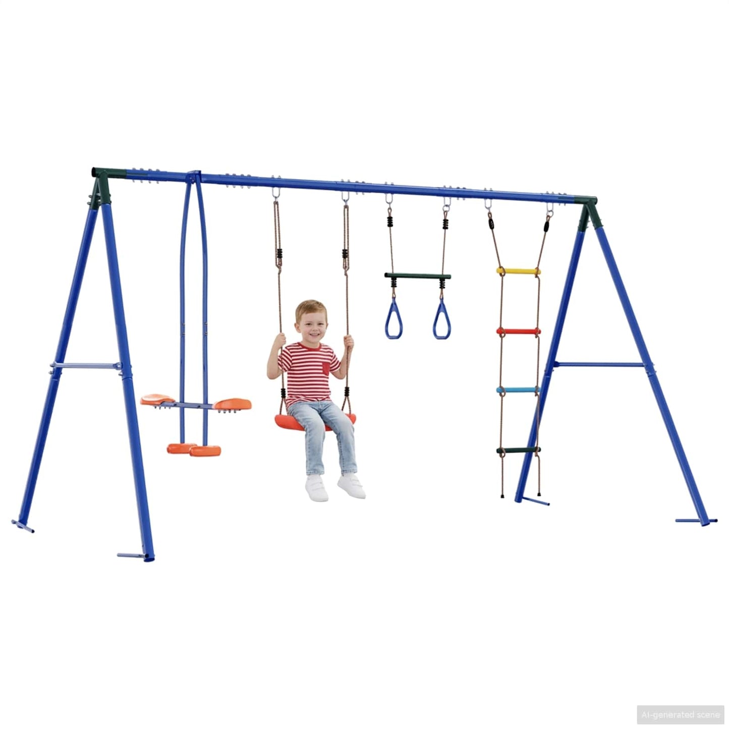 Kültéri Hinta Szett Sokszínű 330 x 185 x 185 cm Acél és PE