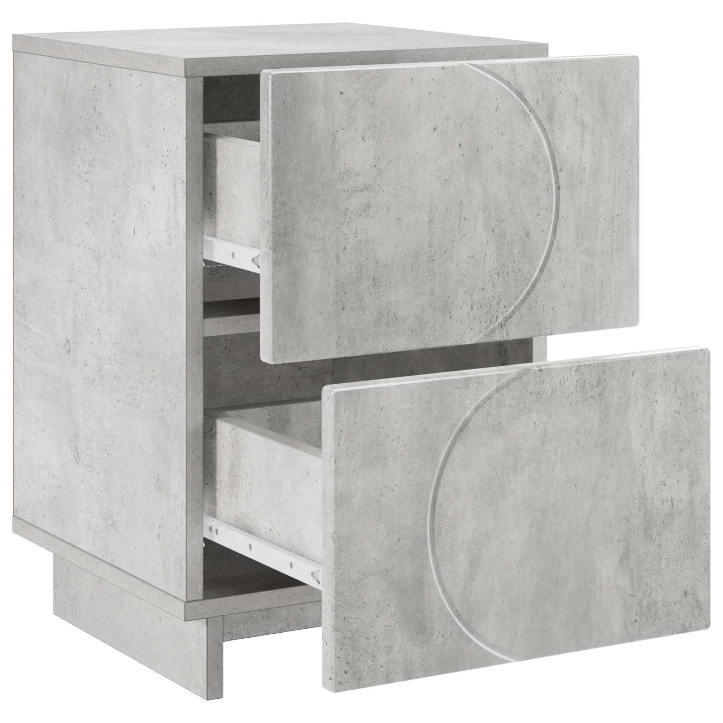 Éjjeliszekrény Betonszürke 33,5 x 34,5 x 50 cm Szerelt Fa