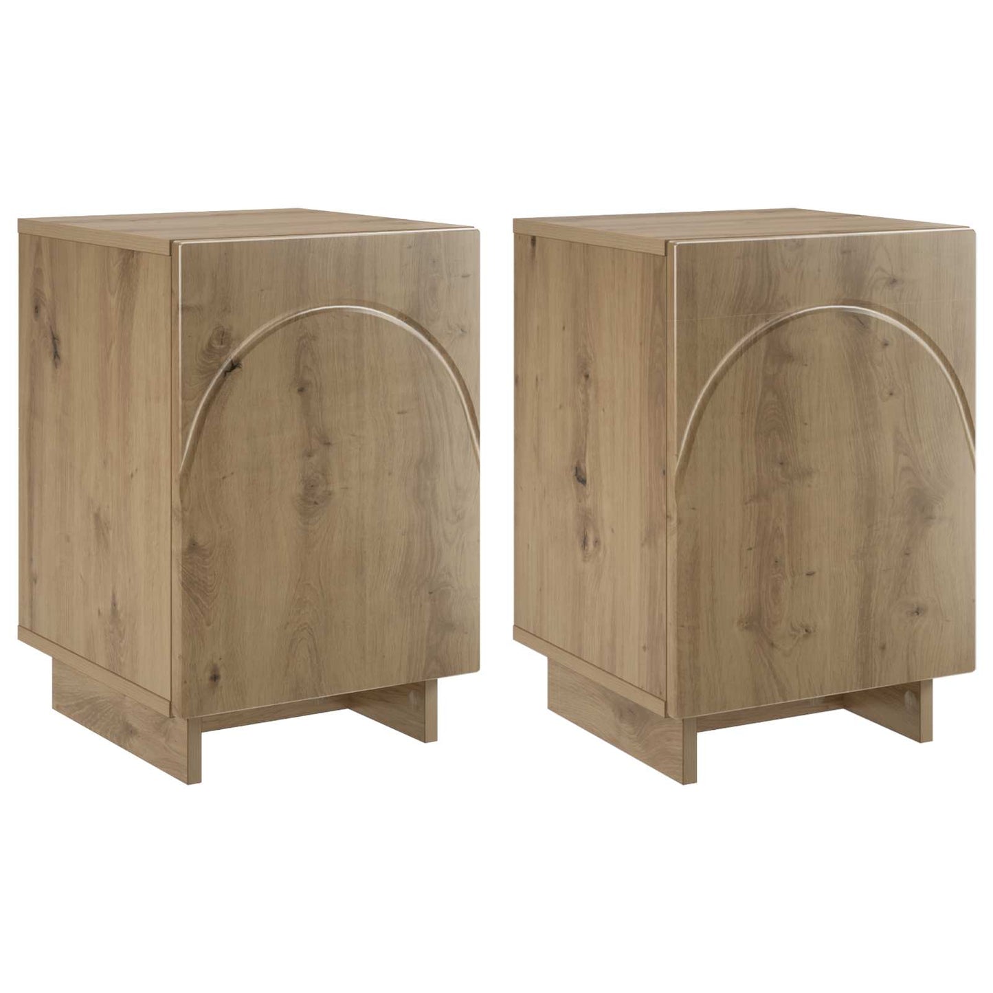 Éjjeliszekrény 2 pcs Kézműves Tölgy 33,5 x 34,5 x 50 cm