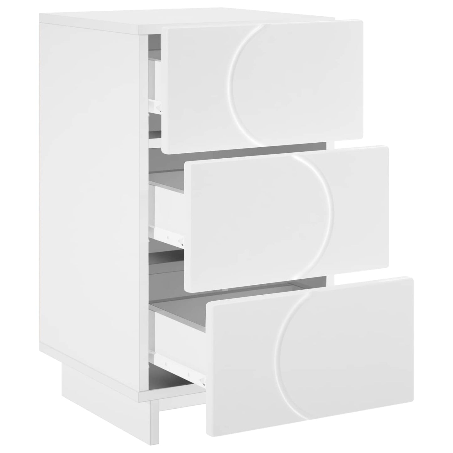 Éjjeliszekrény 2 pcs Fehér 33,5 x 34,5 x 60 cm Szerelt Fa