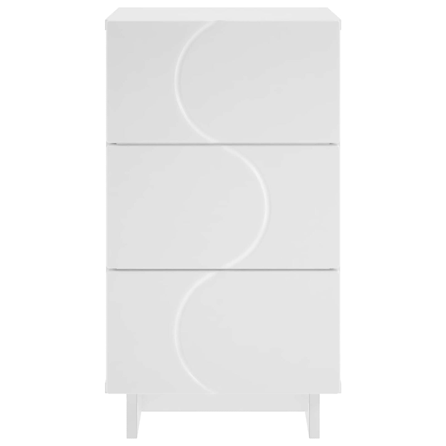 Éjjeliszekrény 2 pcs Fehér 33,5 x 34,5 x 60 cm Szerelt Fa