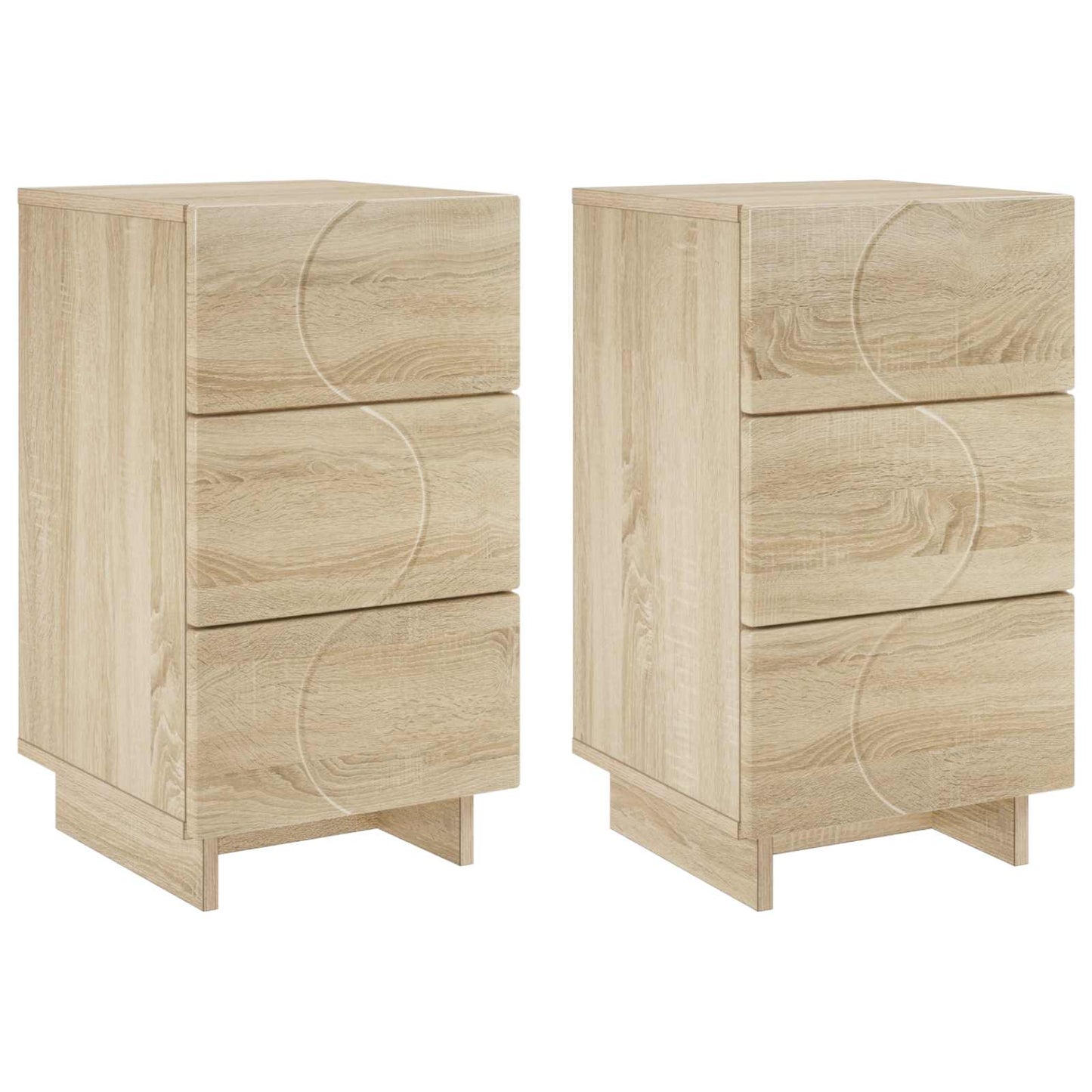 Éjjeliszekrény 2 pcs Sonoma Tölgy 33,5 x 34,5 x 60 cm