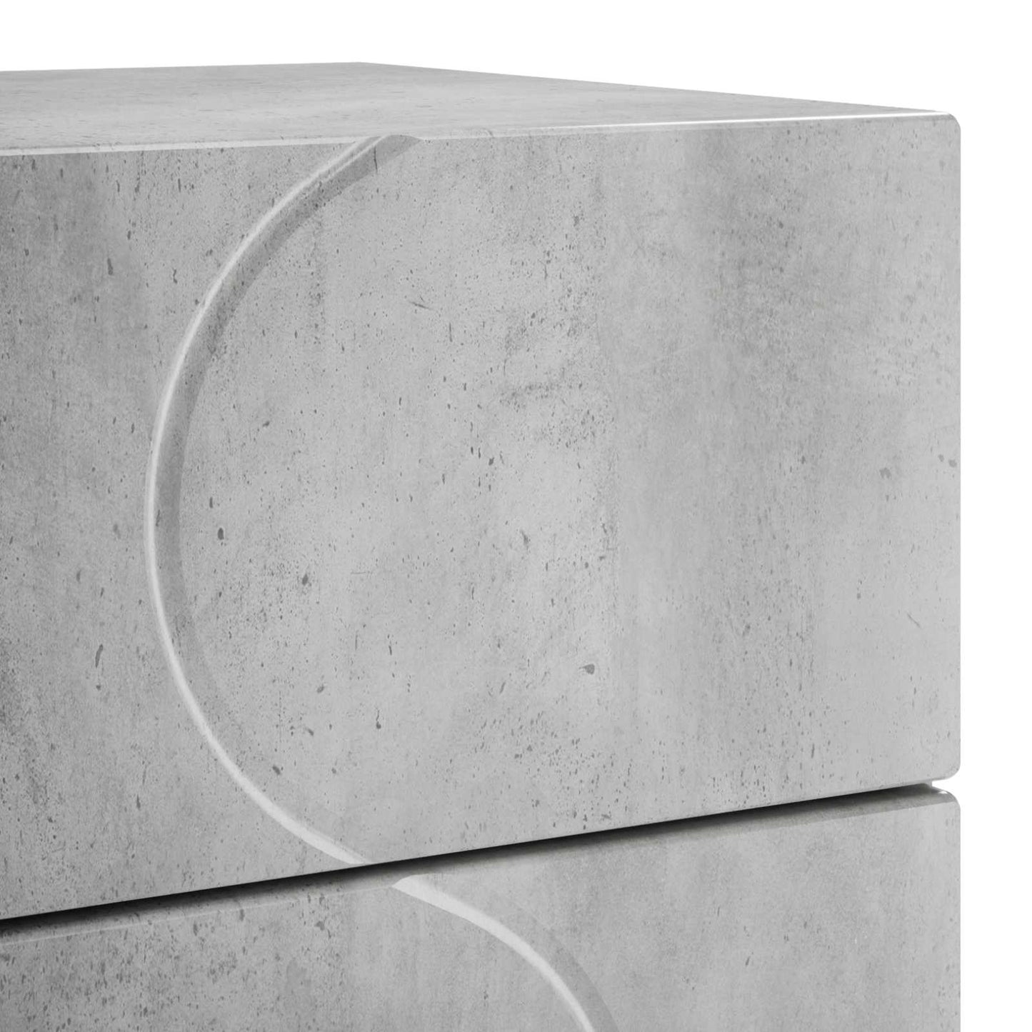 Éjjeliszekrény Betonszürke 33,5 x 34,5 x 60 cm Szerelt Fa