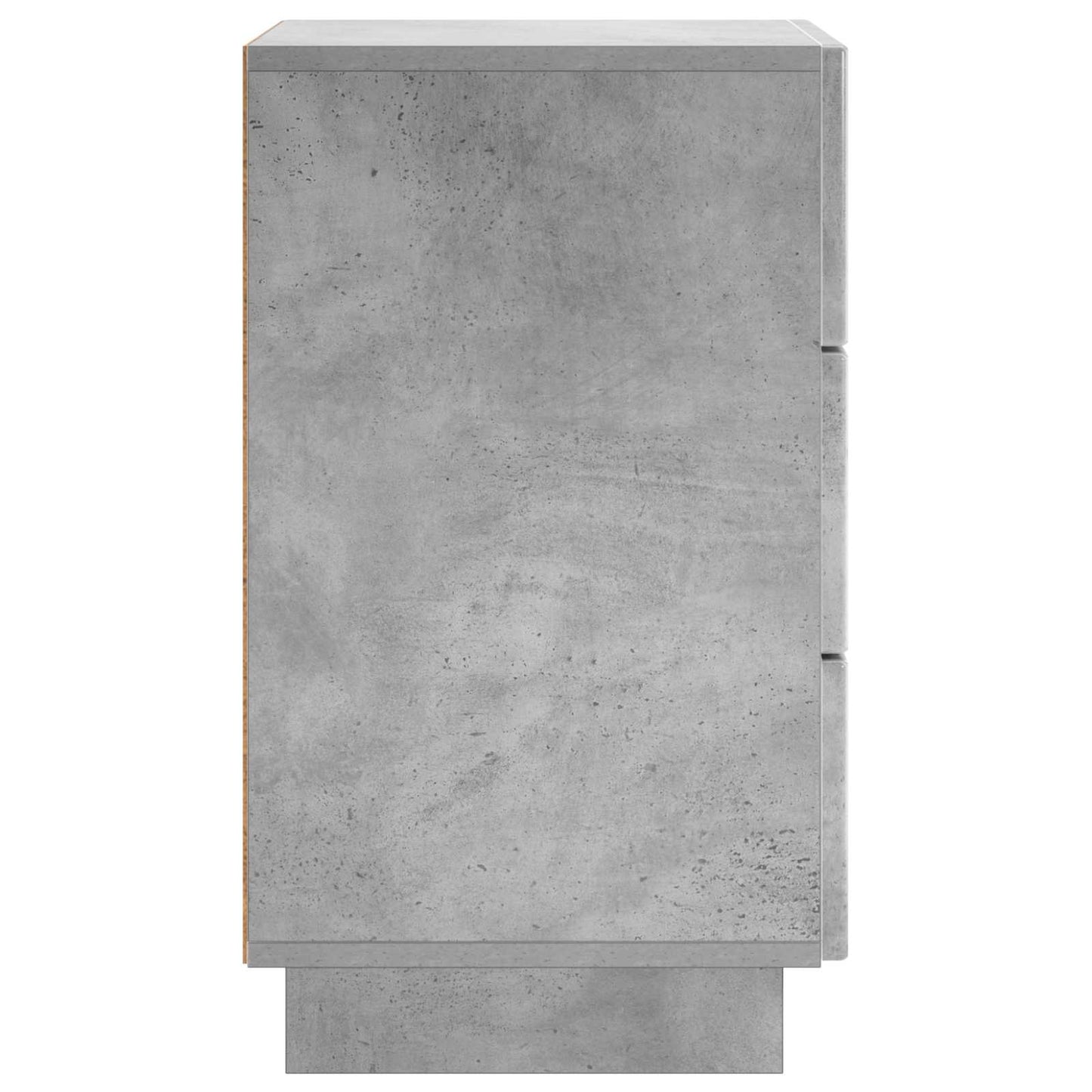 Éjjeliszekrény 2 pcs Betonszürke 33,5 x 34,5 x 60 cm Szerelt Fa