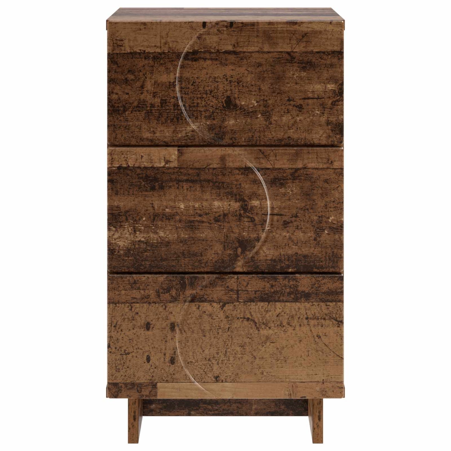 Éjjeliszekrény 2 pcs Antik Fa 33,5 x 34,5 x 60 cm Szerelt Fa