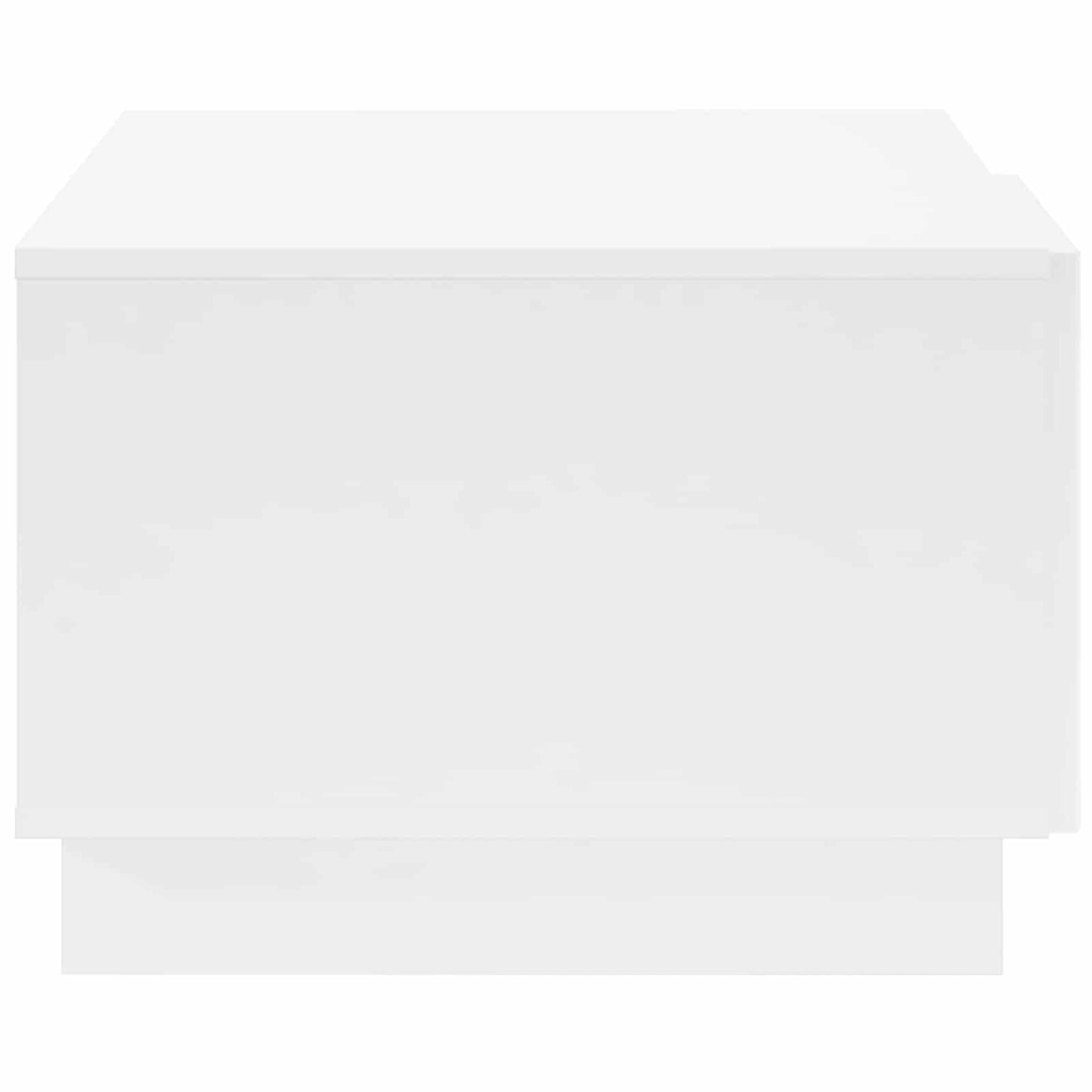 Dohányzóasztal Magasfényű Fehér 95 x 50,5 x 35 cm Szerelt Fa
