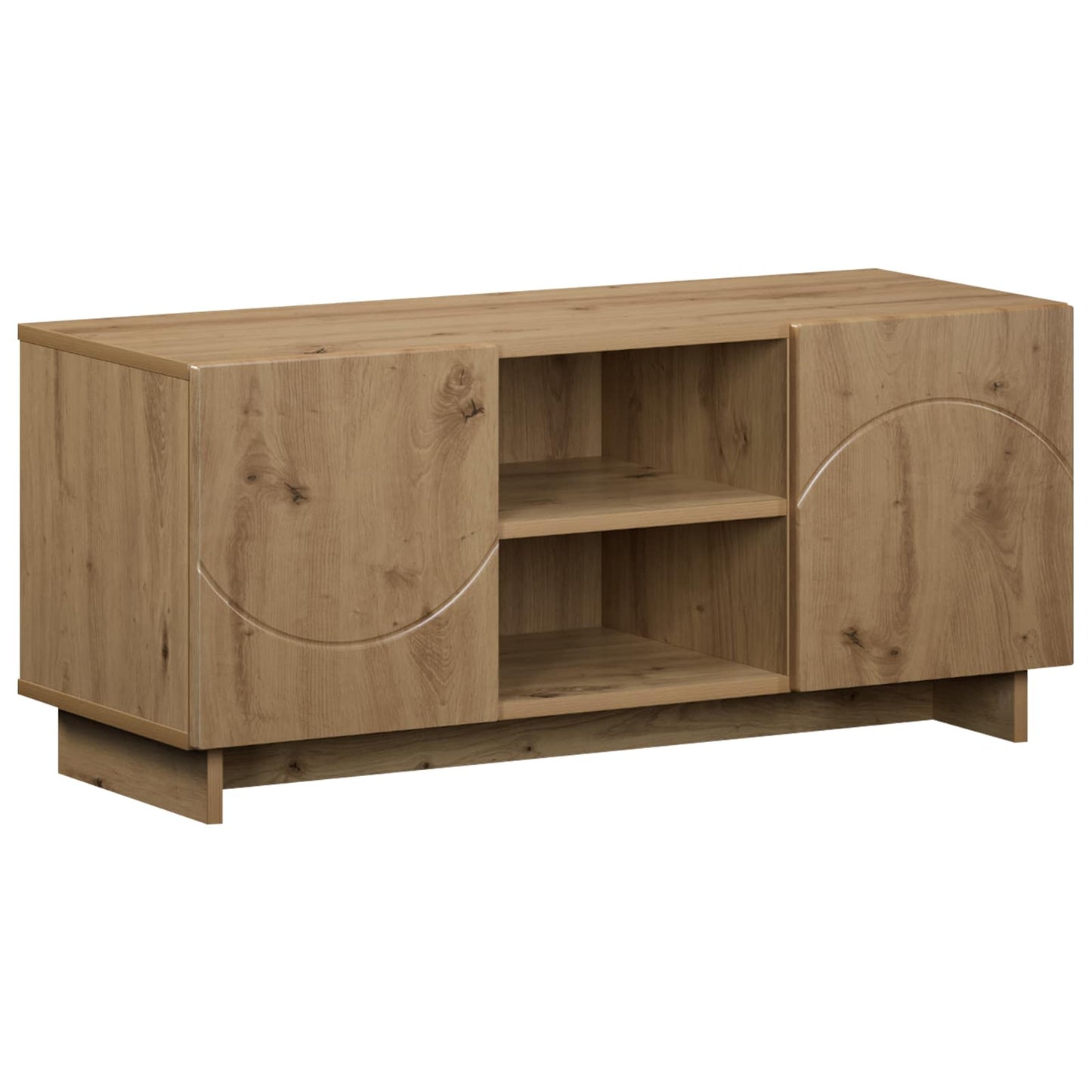 TV állvány 90 x 34.5 x 40 cm Kézműves Tölgy Szerelt Fa