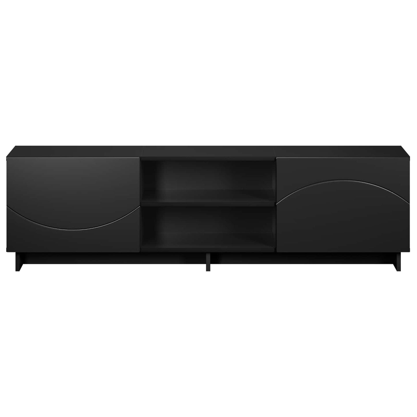 TV állvány 140 x 34.5 x 40 cm Fekete Szerelt Fa