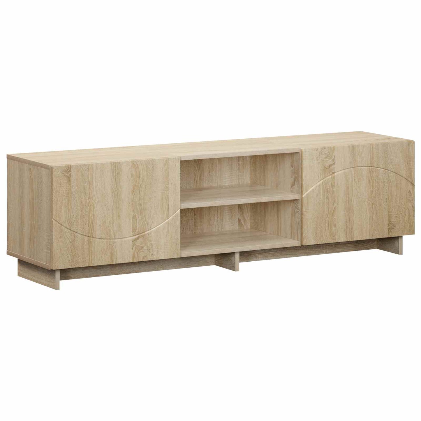 TV állvány 140 x 34,5 x 40 cm Sonoma Tölgy Szerelt Fa