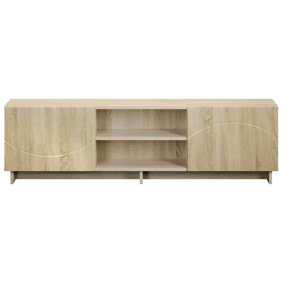 TV állvány 140 x 34,5 x 40 cm Sonoma Tölgy Szerelt Fa