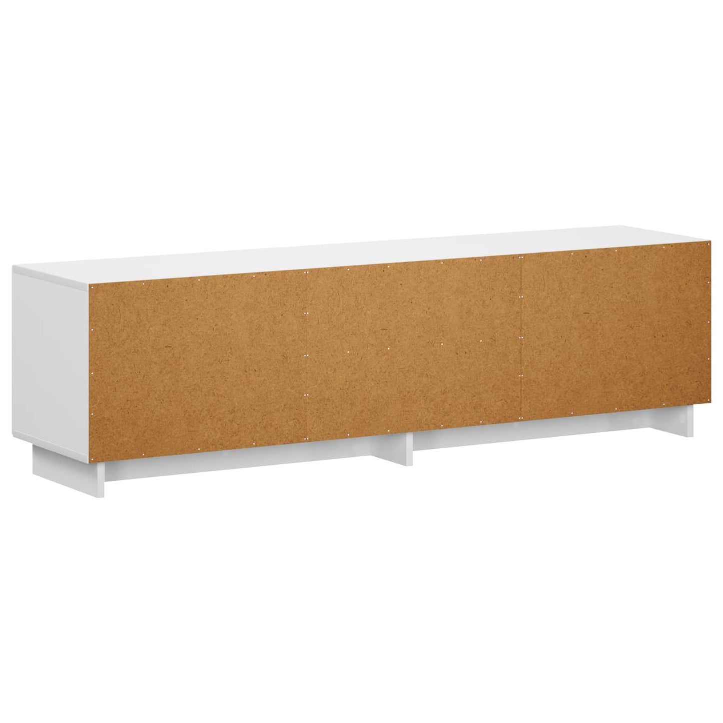 TV állvány 140 x 34,5 x 40 cm Magasfényű Fehér Szerelt Fa