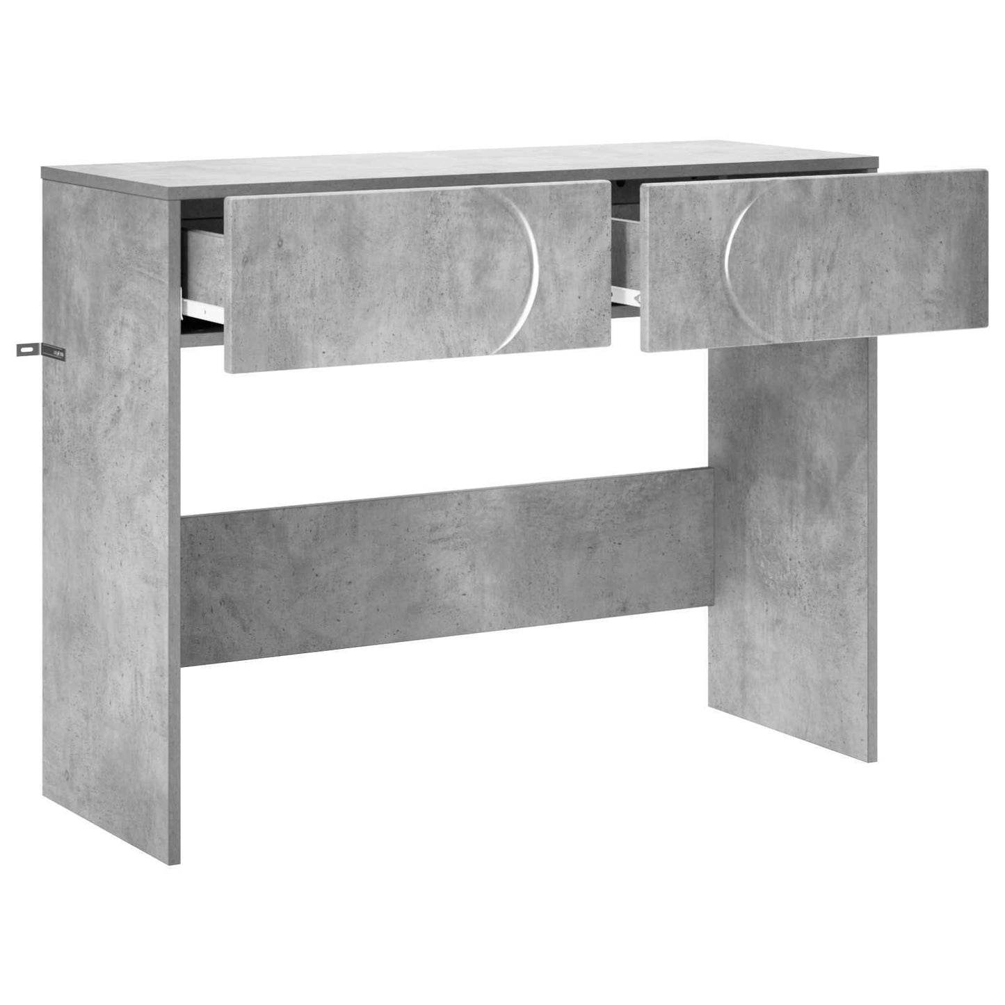 Konzolasztal Betonszürke 96,5 x 38 x 75 cm Szerelt Fa