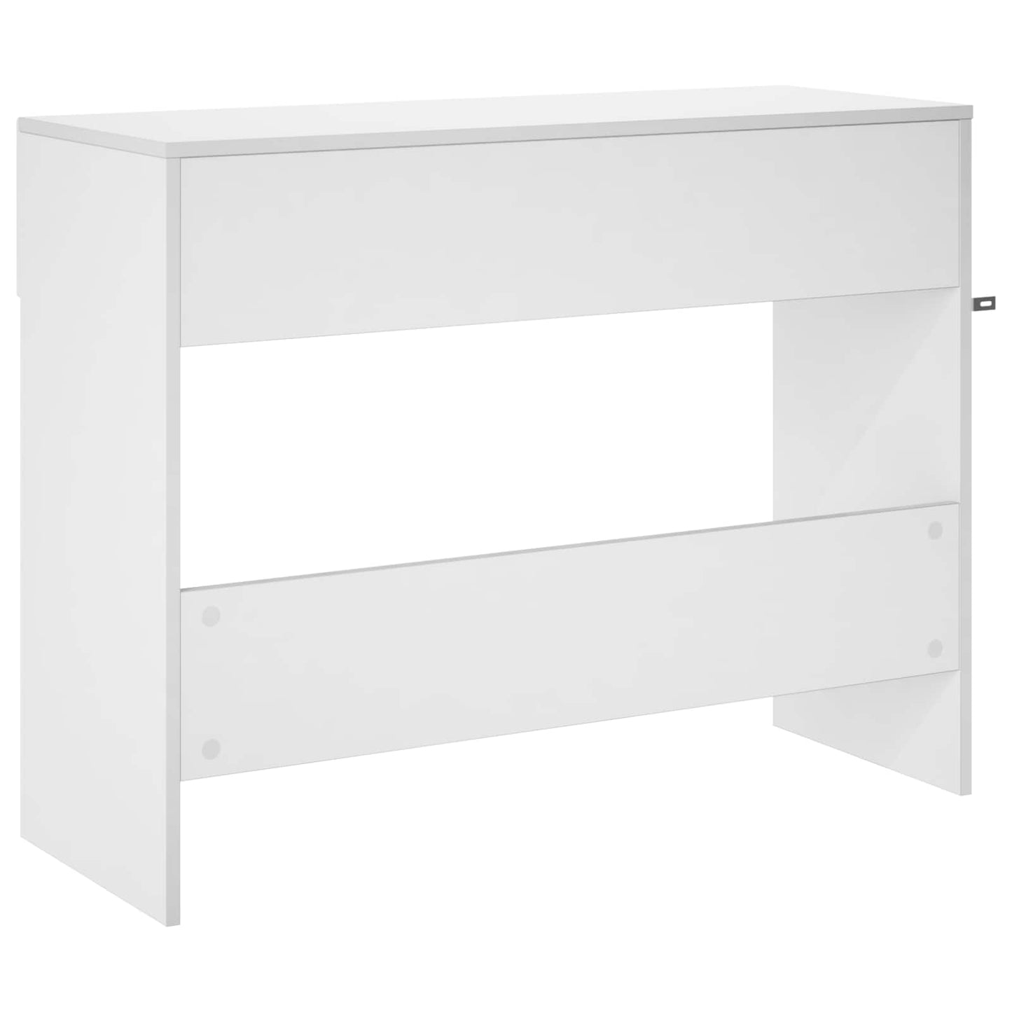 Konzolasztal Magasfényű Fehér 96,5 x 38 x 75 cm Szerelt Fa
