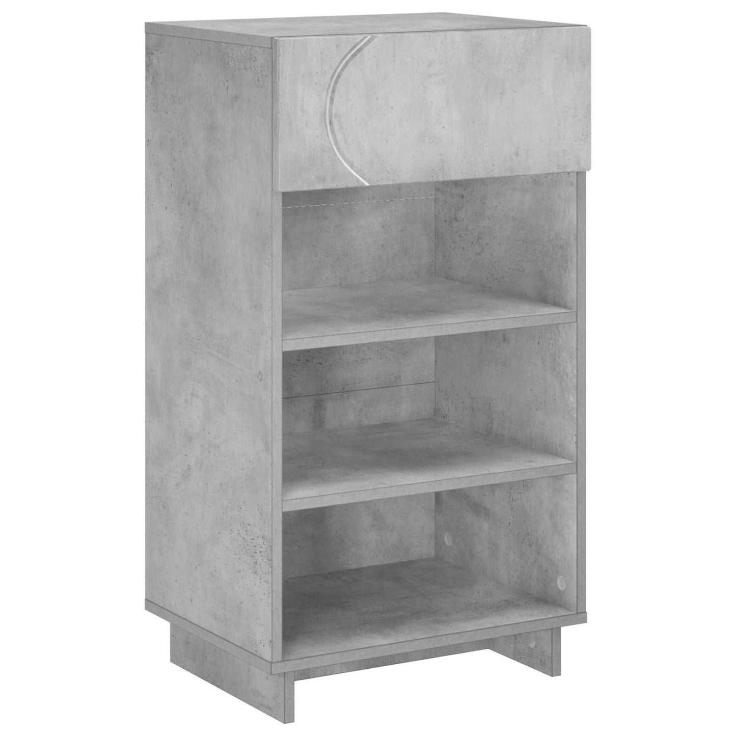 Cipőszekrény 48 x 38 x 87,5 cm Szerelt Fa Betonszürke
