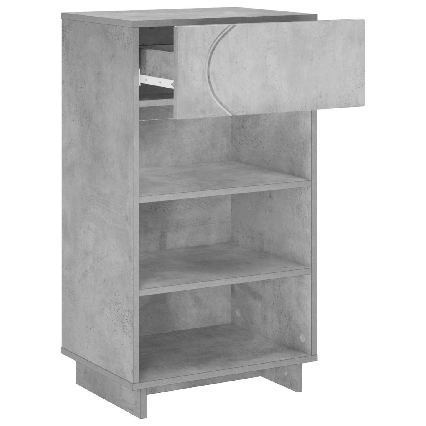 Cipőszekrény 48 x 38 x 87,5 cm Szerelt Fa Betonszürke