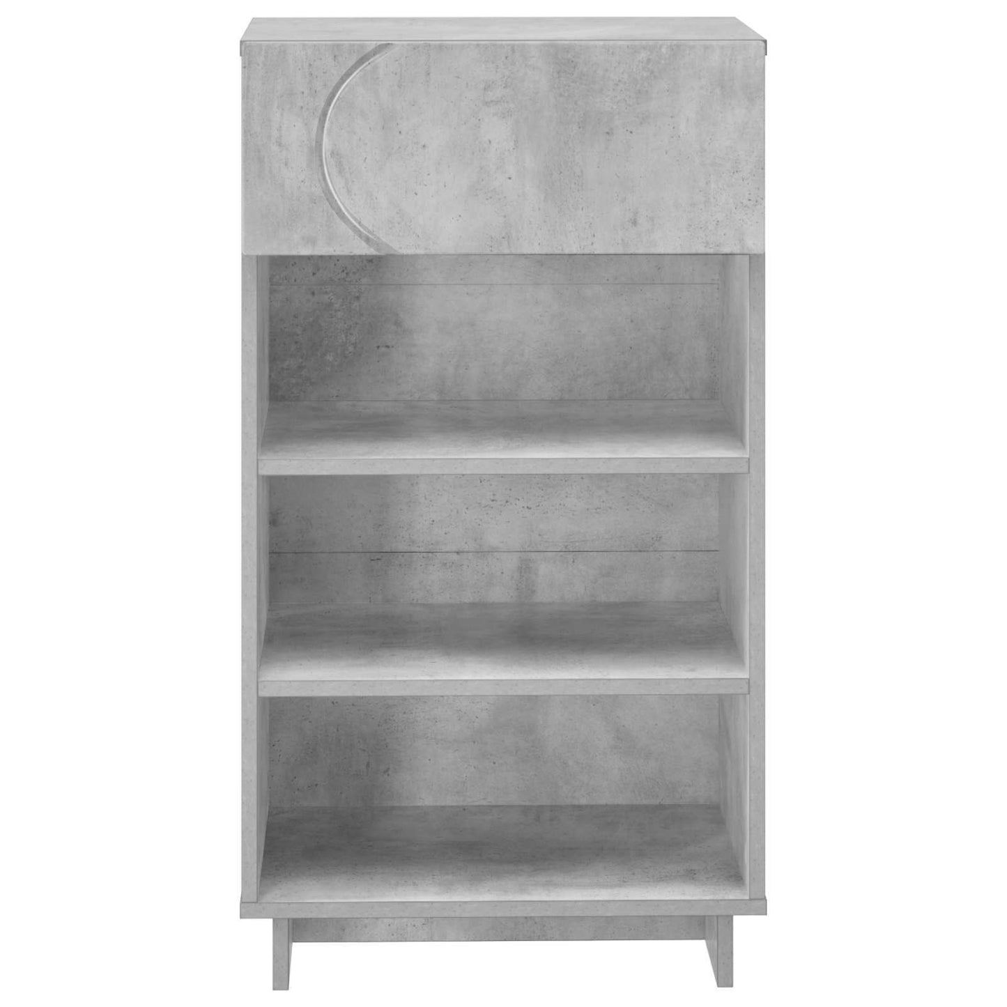 Cipőszekrény 48 x 38 x 87,5 cm Szerelt Fa Betonszürke