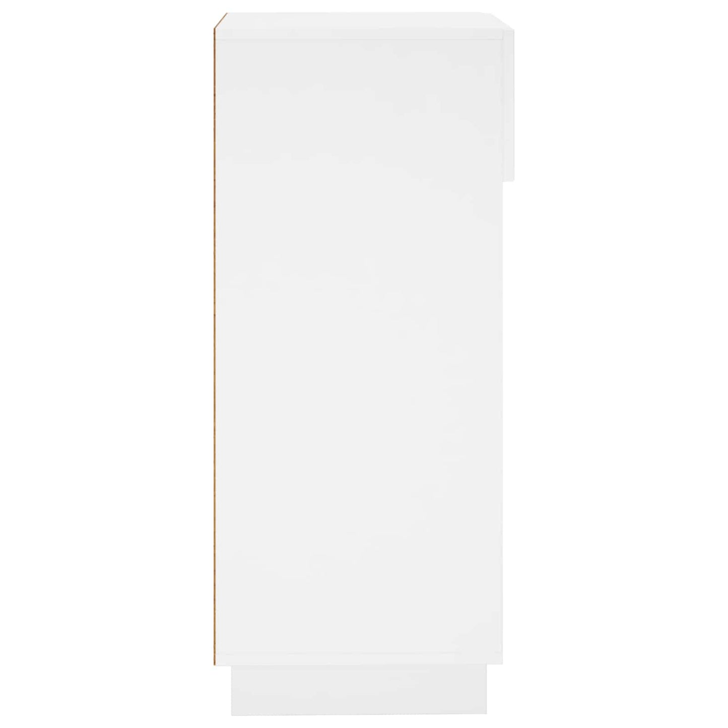 Cipőszekrény 48 x 38 x 87,5 cm Szerelt Fa Magasfényű Fehér