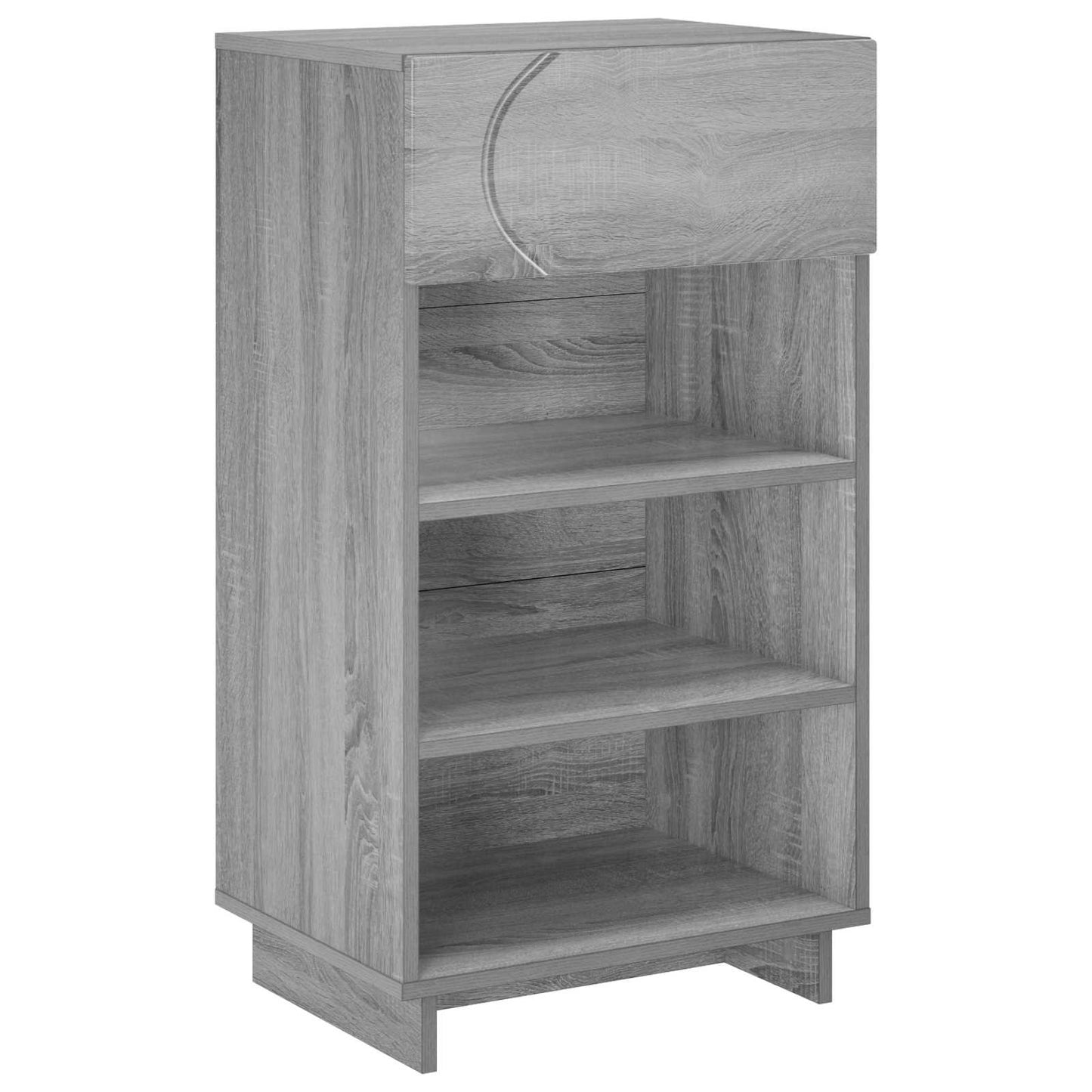 Cipőszekrény 48 x 38 x 87,5 cm Szerelt Fa Szürke Sonoma