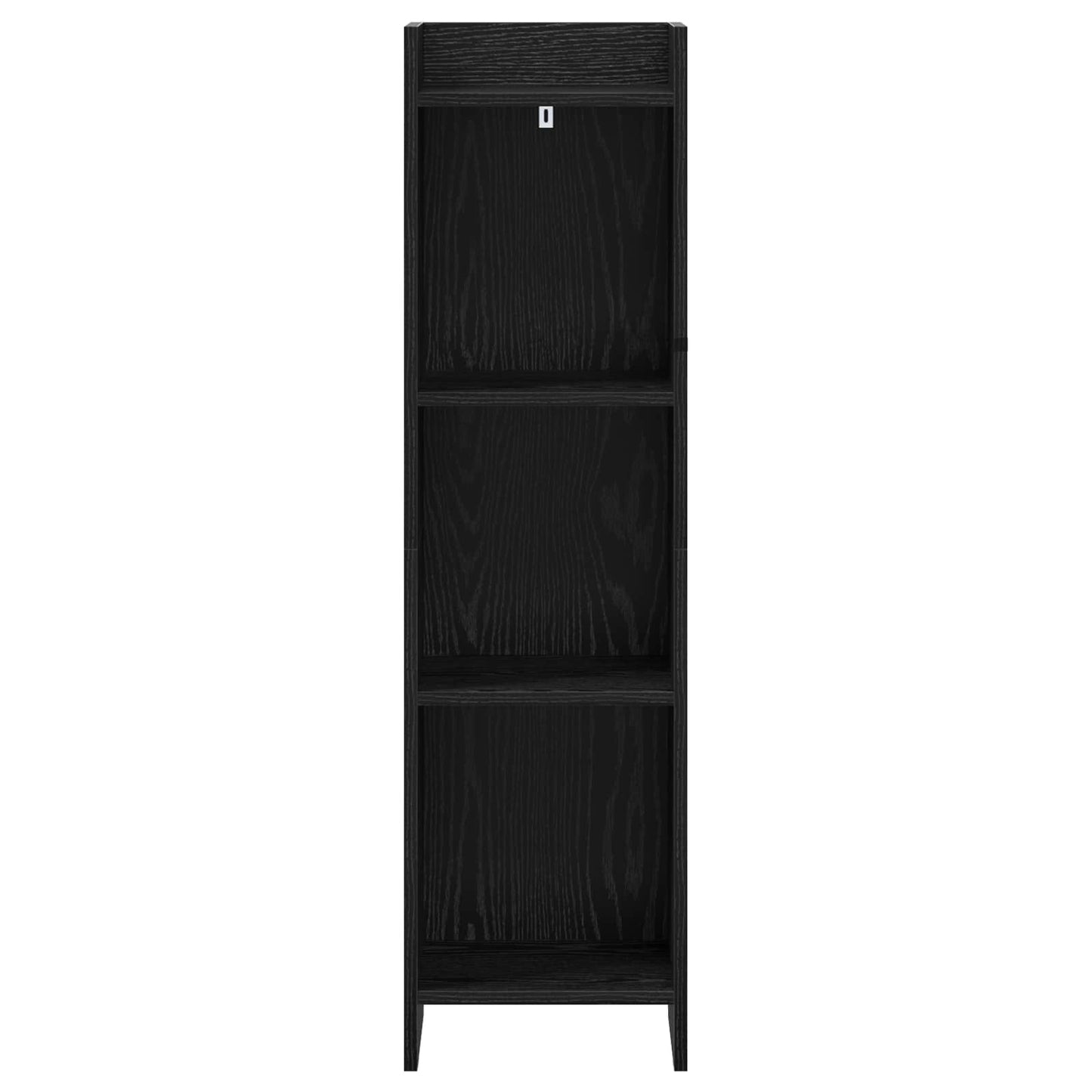 Könyvszekrény Fekete Tölgy 30 x 30 x 111 cm Szerelt Fa