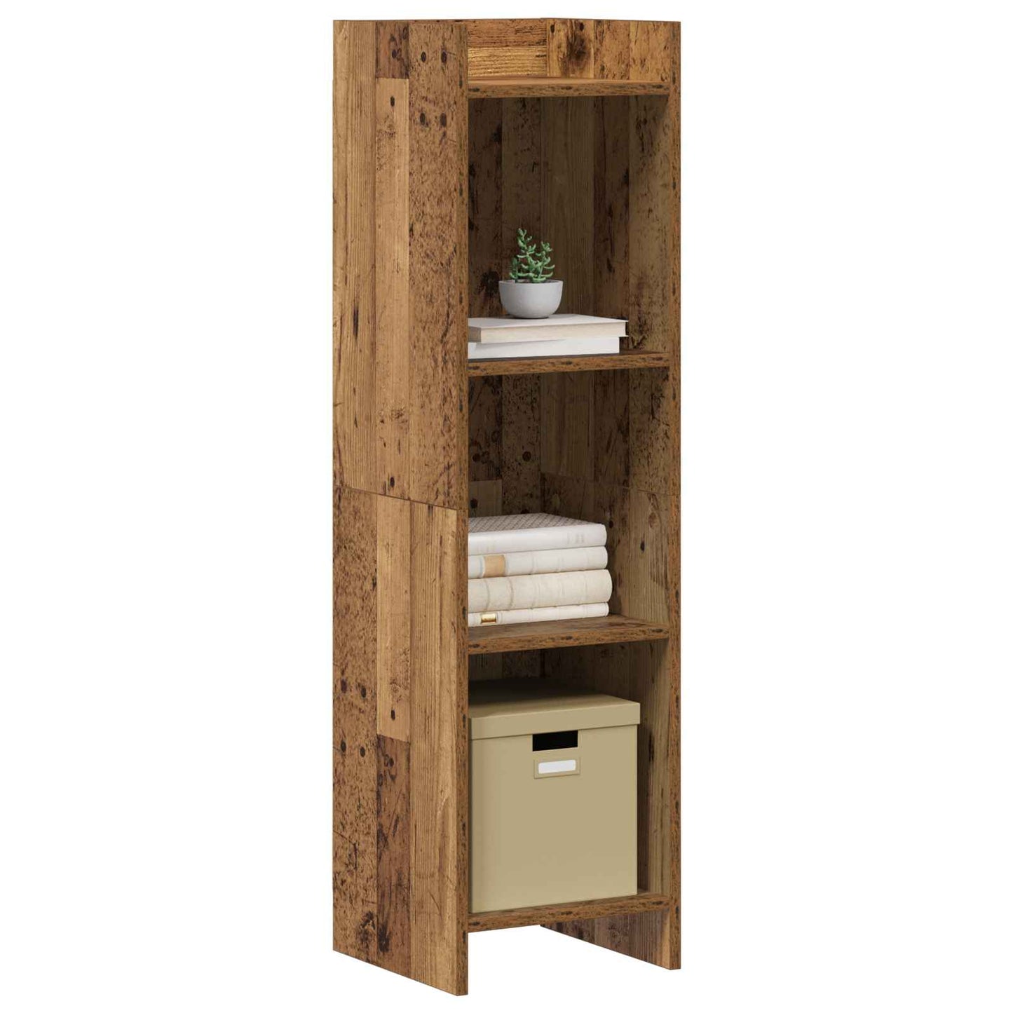 Könyvszekrény Antik Fa 30 x 30 x 111 cm Szerelt Fa