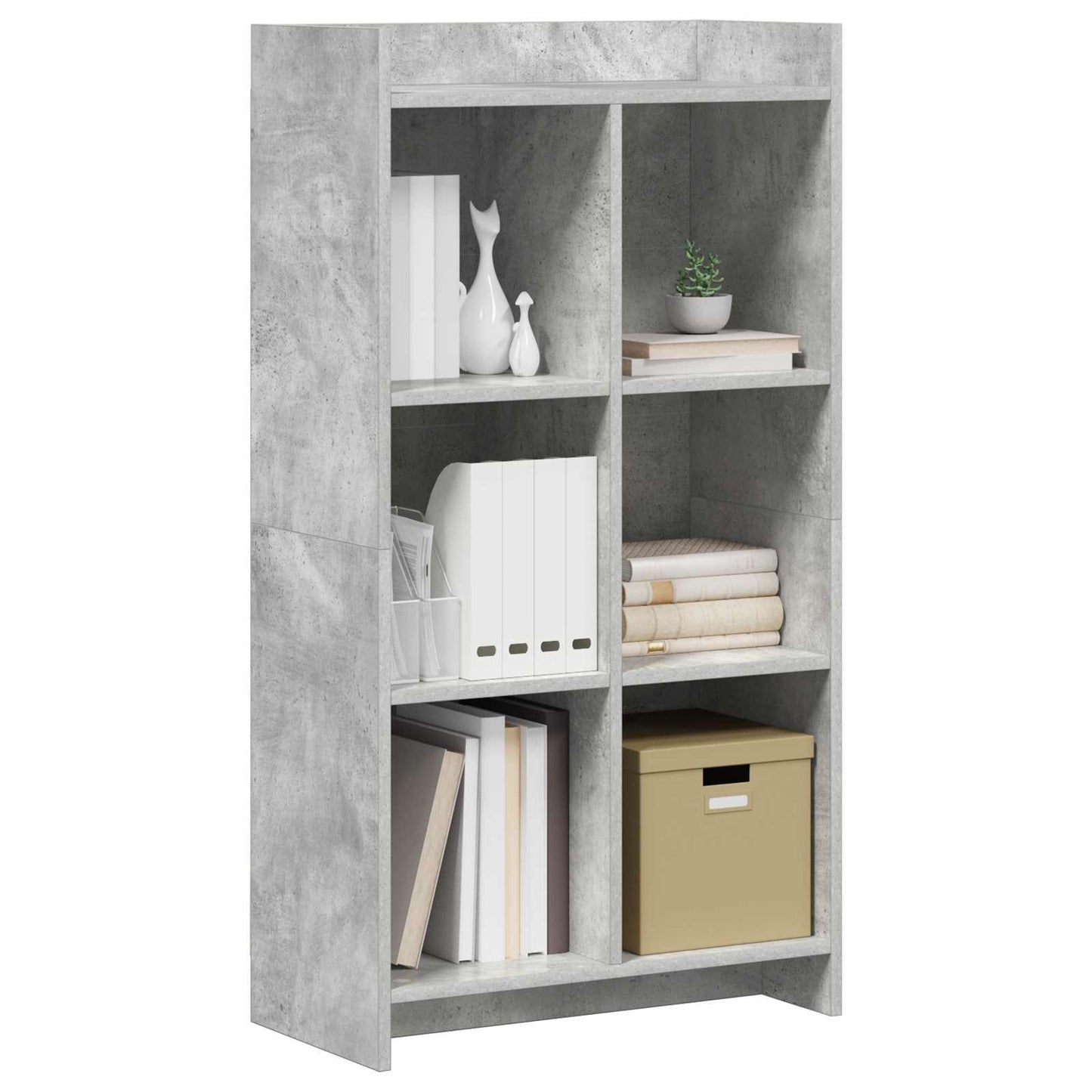 Könyvszekrény Beton Szürke 59 x 30 x 111 cm Szerelt Fa