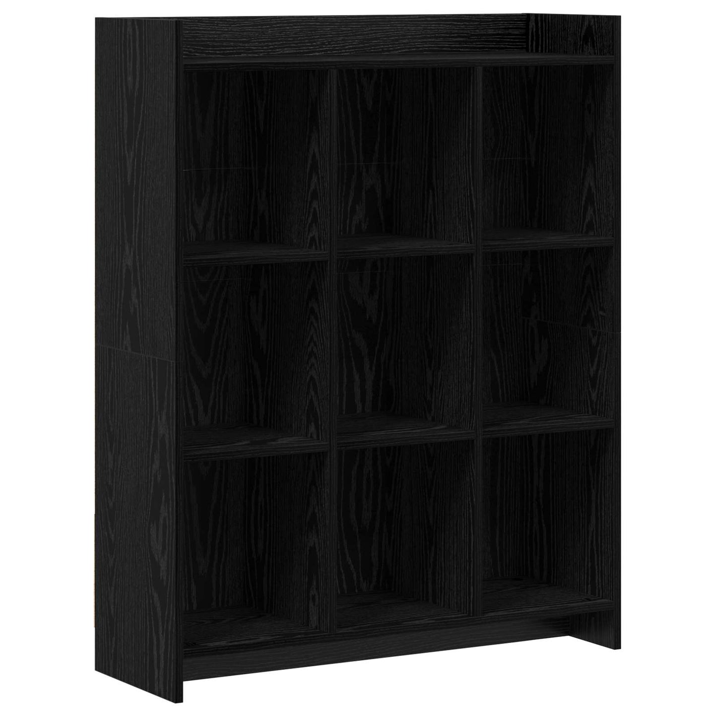 Könyvszekrény Fekete Tölgy 87,5 x 30 x 111 cm Szerelt Fa