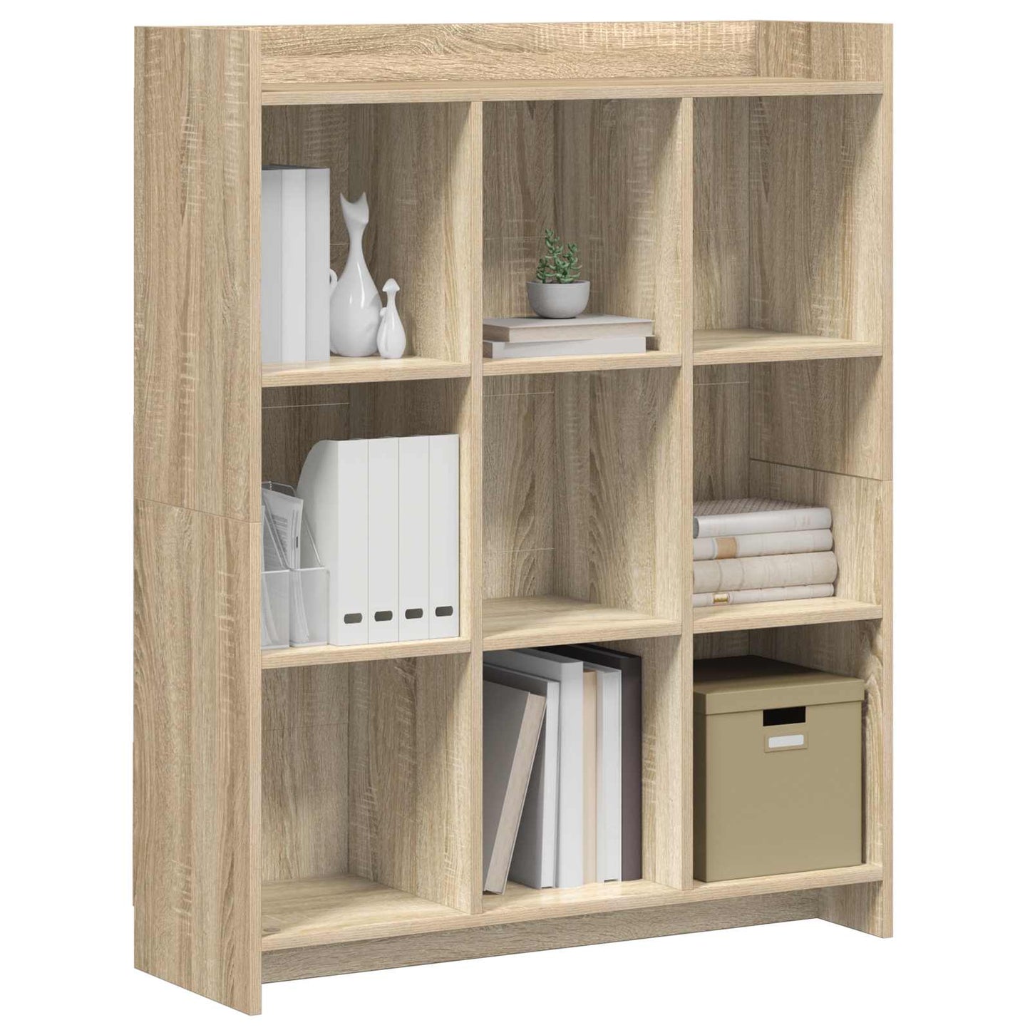 Könyvszekrény Sonoma Tölgy 87,5 x 30 x 111 cm Szerelt Fa